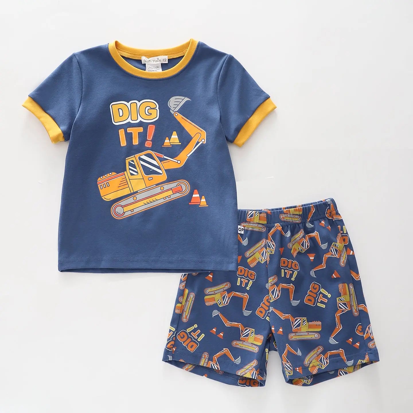 Dig It Digger Pyjama Set Ollies Place