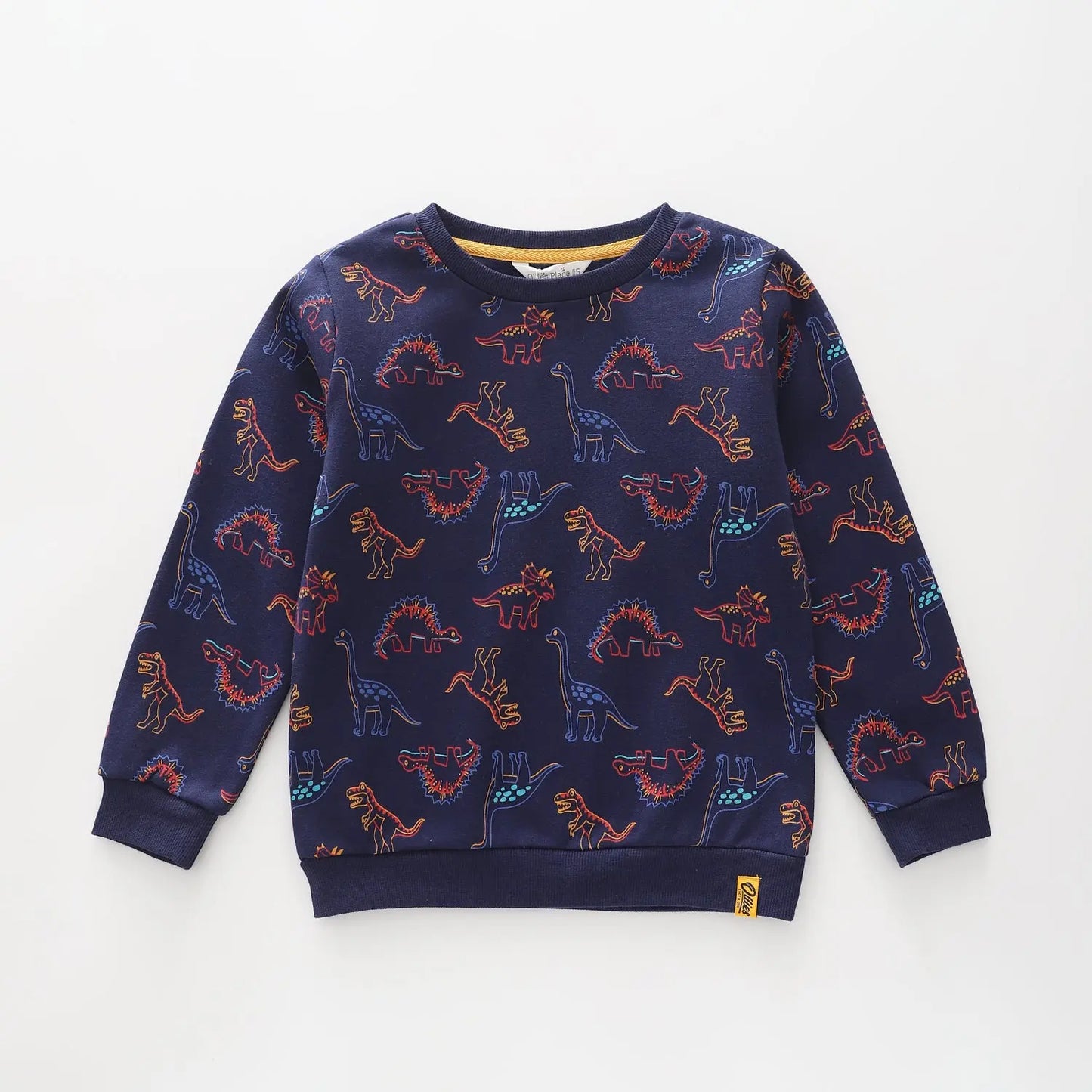 Dino Navy Sweat Top Ollies Place