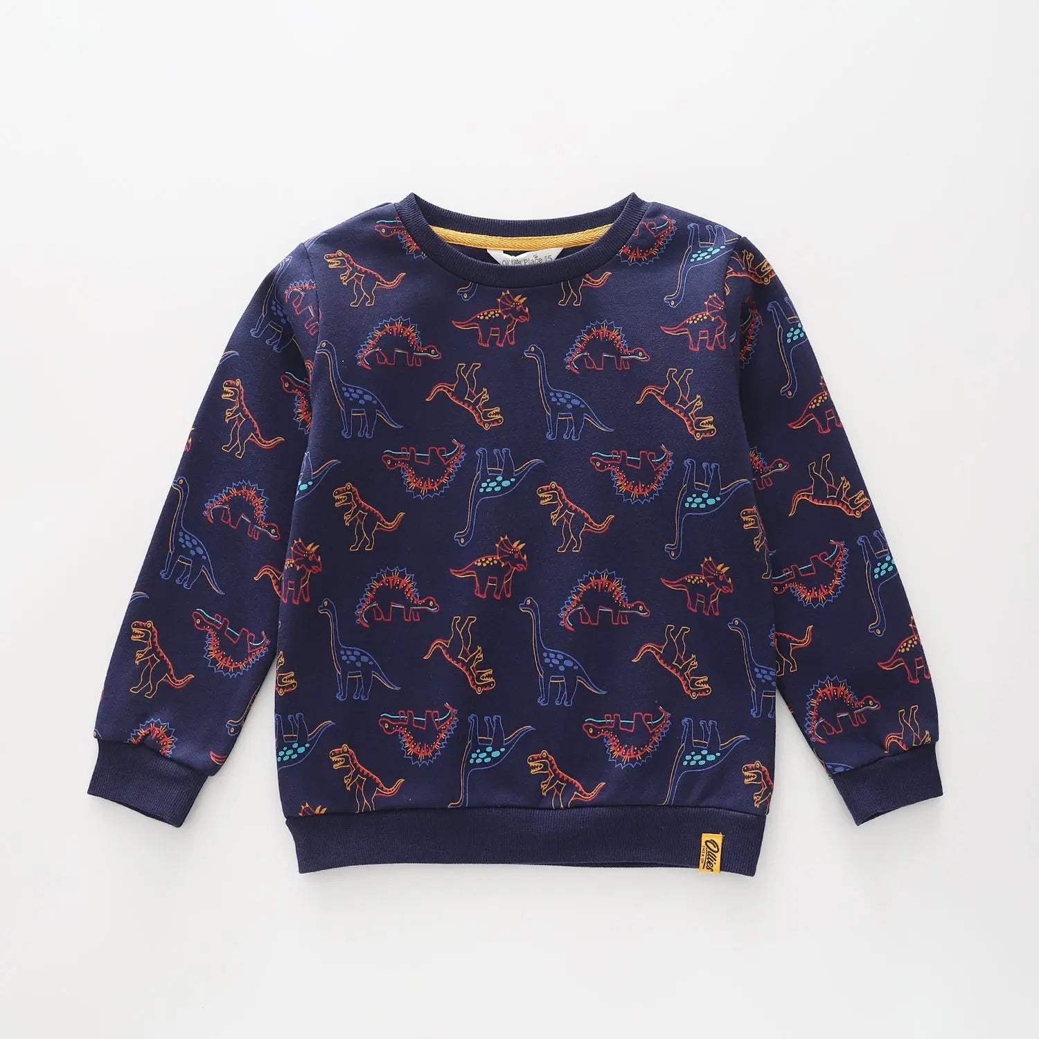 Dino Navy Sweat Top Ollies Place