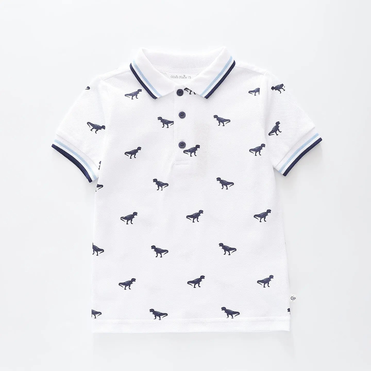 Dino Print Polo T-shirt Ollies Place