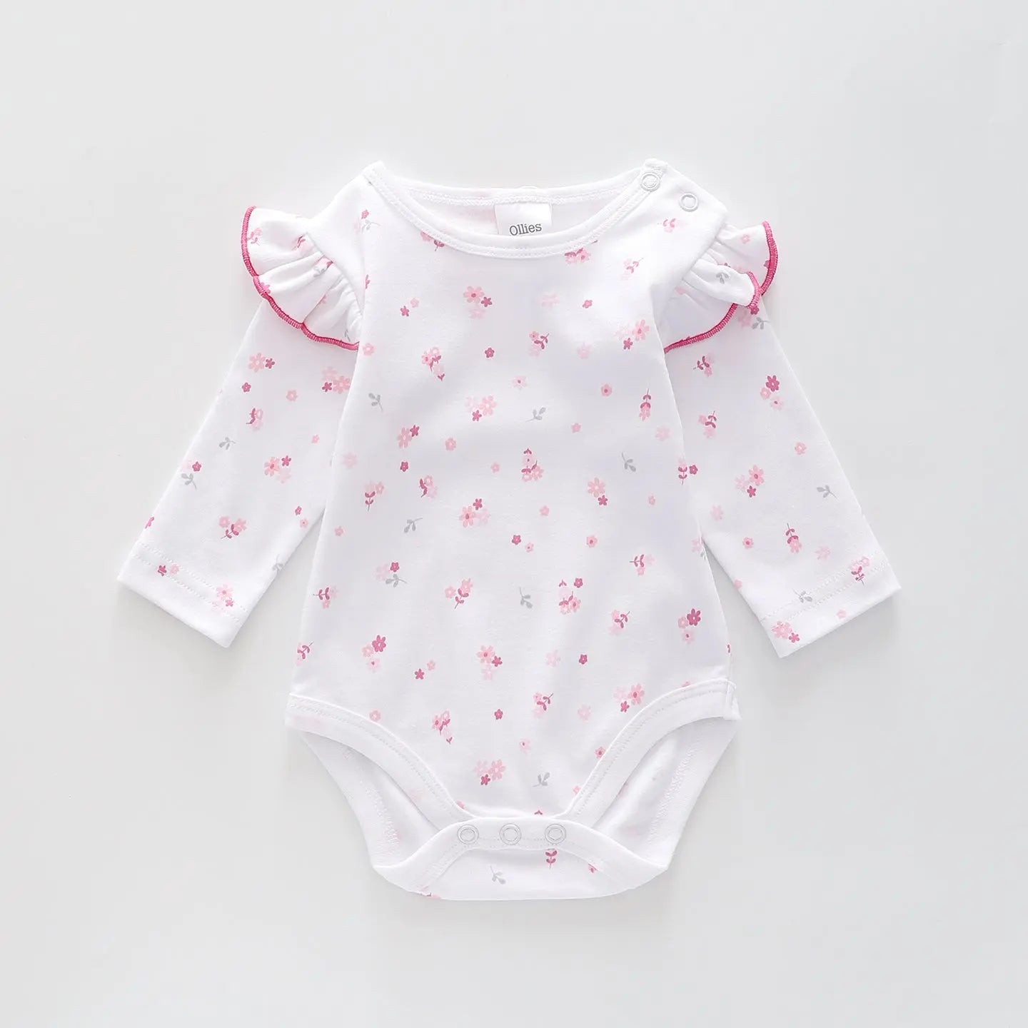 Ditsy Floral Print Bodysuit, Baby Girl Bodysuit Ollies Place