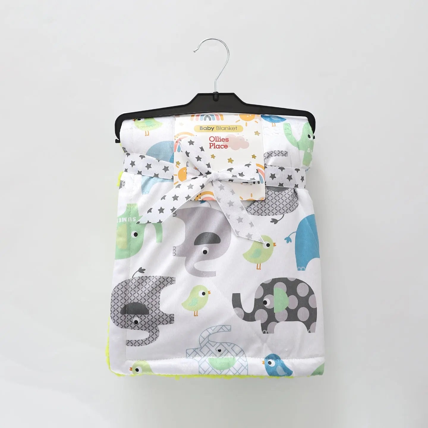 Elephant Print Baby Blanket Ollies Place