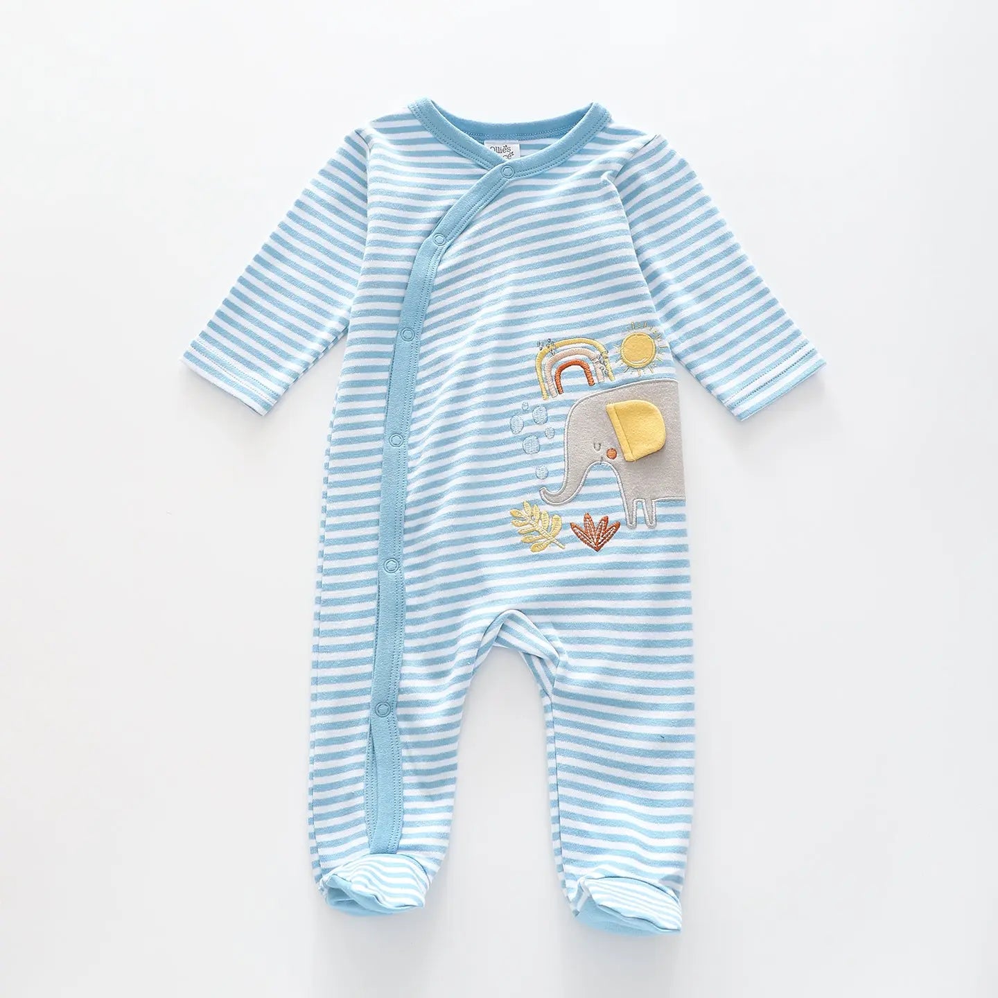 Elephant Safari Baby Boys Romper Ollies Place