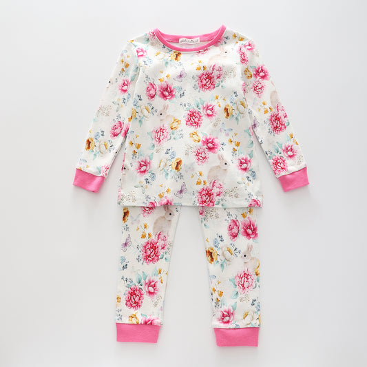 Girls’ Floral Print Pyjama Set
