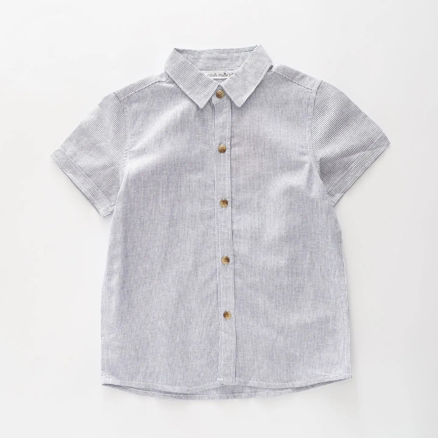 Fine Stripe Collared Shirt Ollies Place