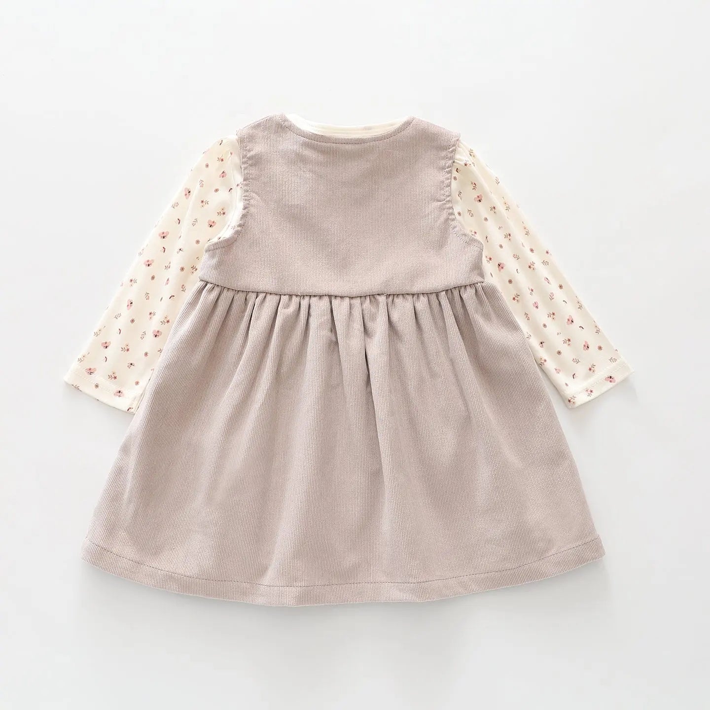 Floral Cord Pinafore Set Ollies Place