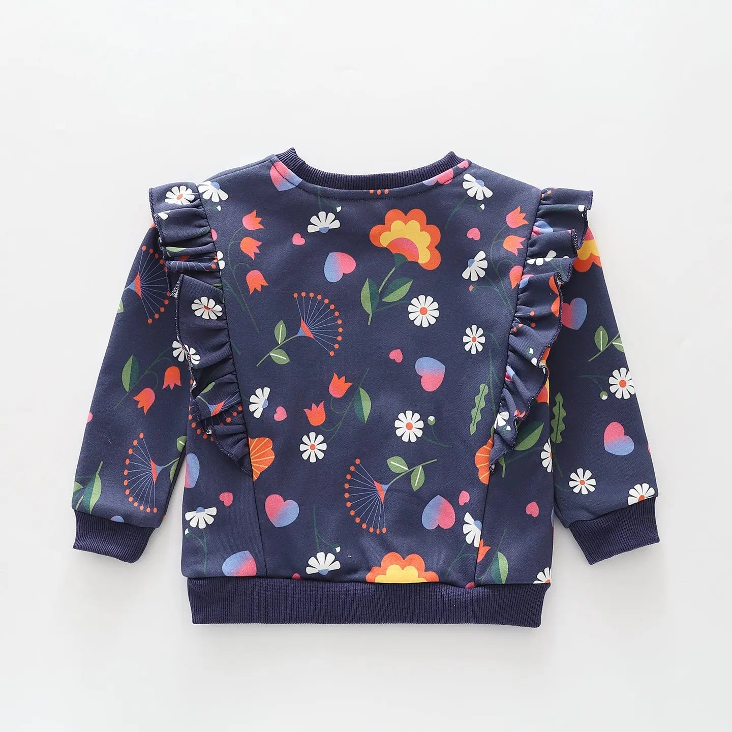 Floral Print Sweat Top Ollies Place
