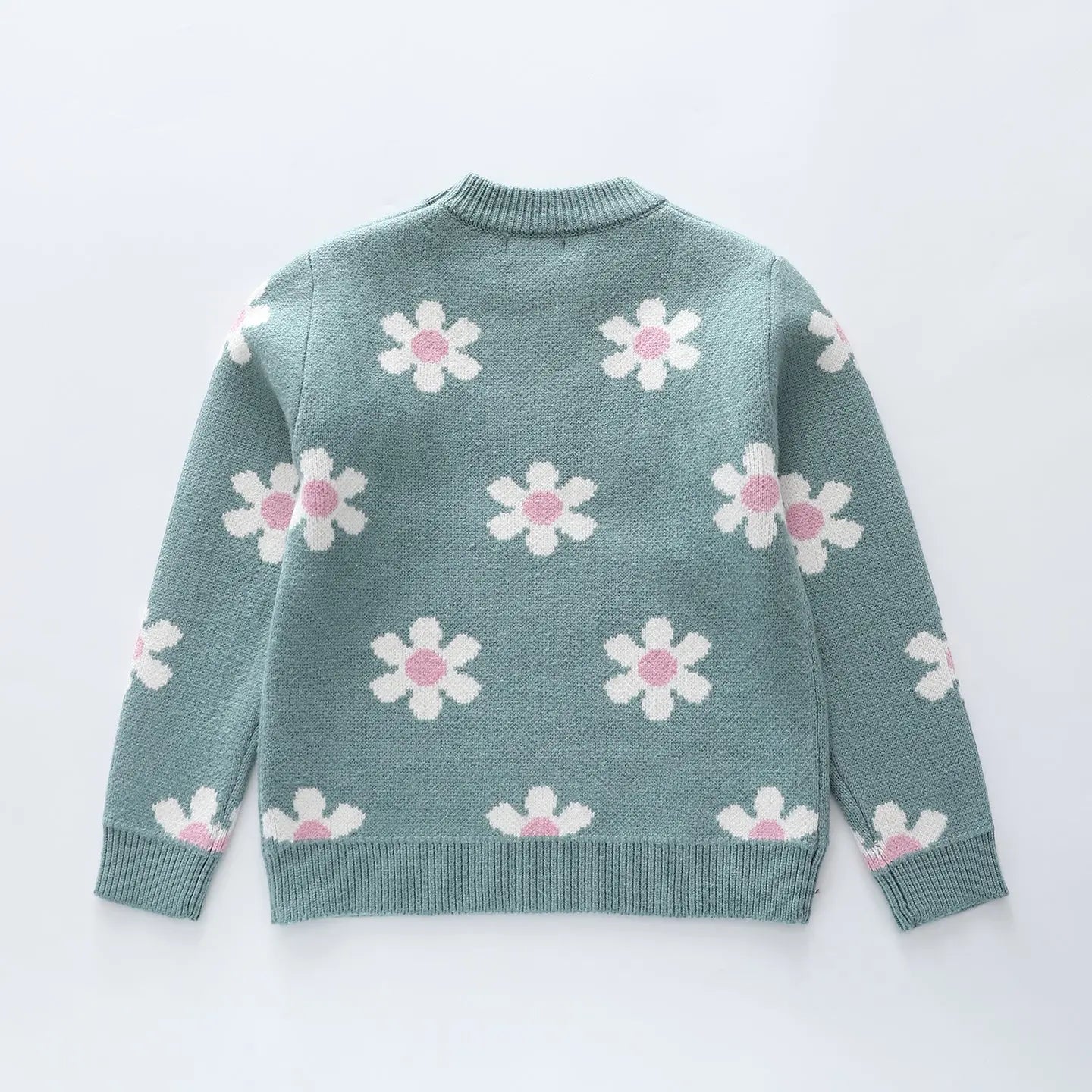 Flower Jacquard Knit Jumper Ollies Place