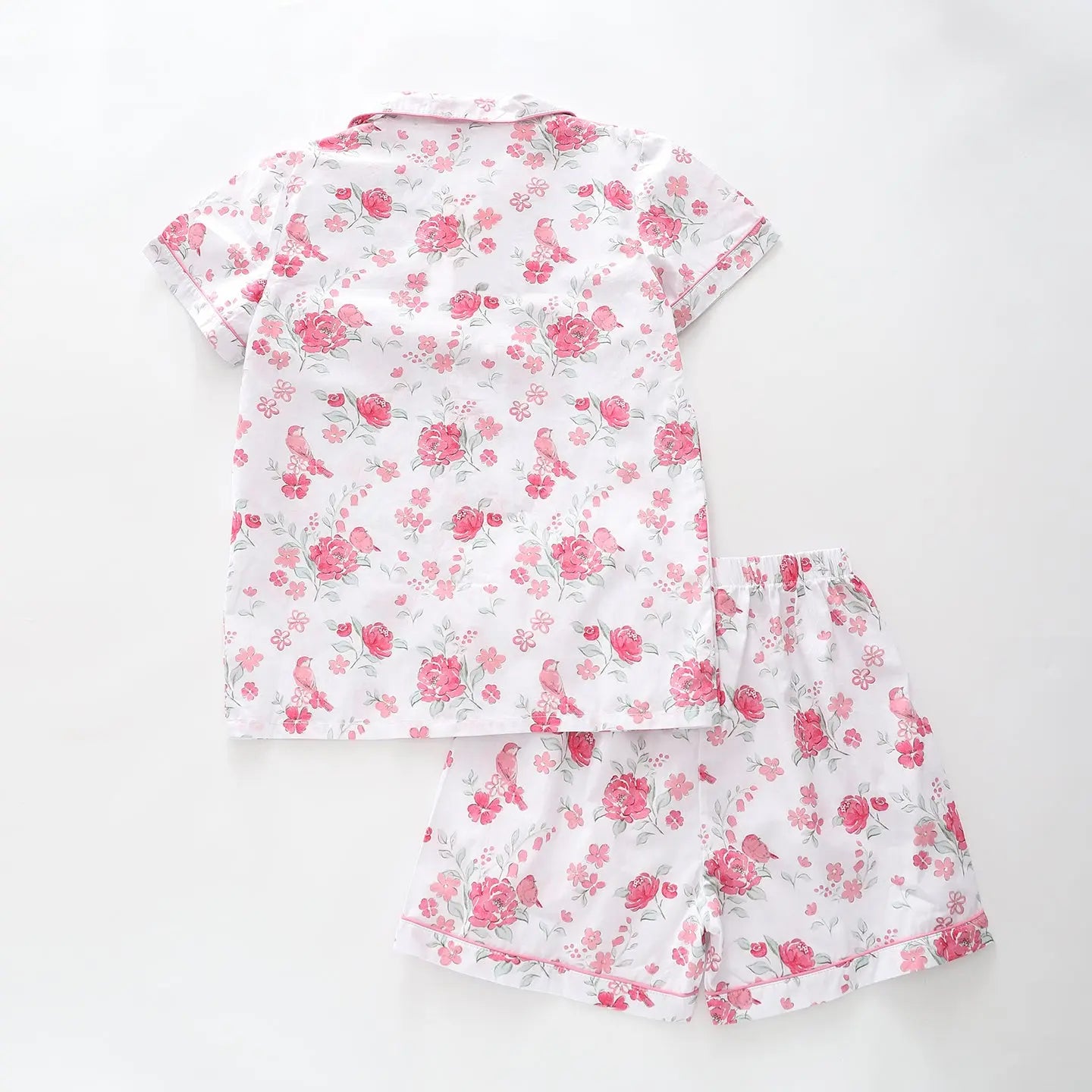 Flower Print Kids Pyjama Set Ollies Place