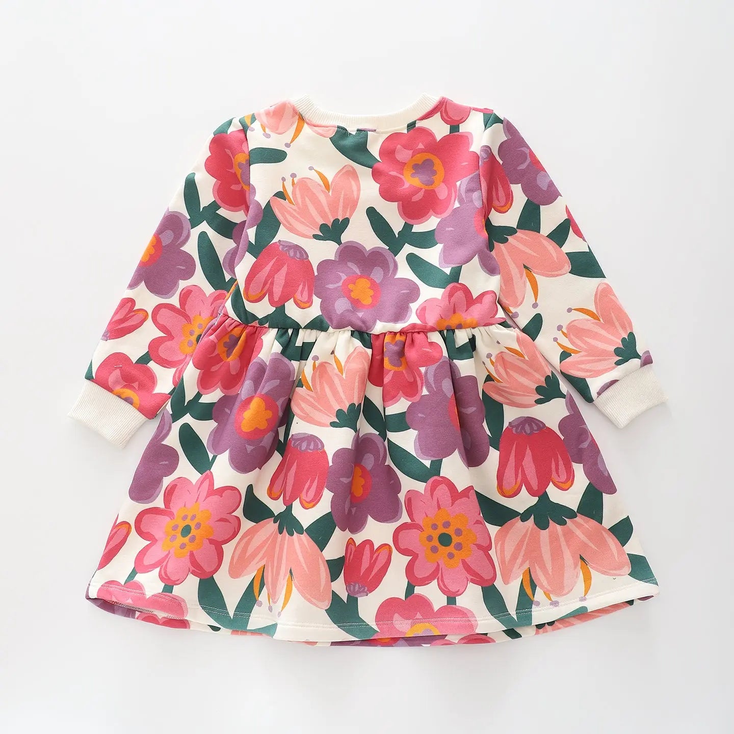 Flower Print Sweat Dress Ollies Place