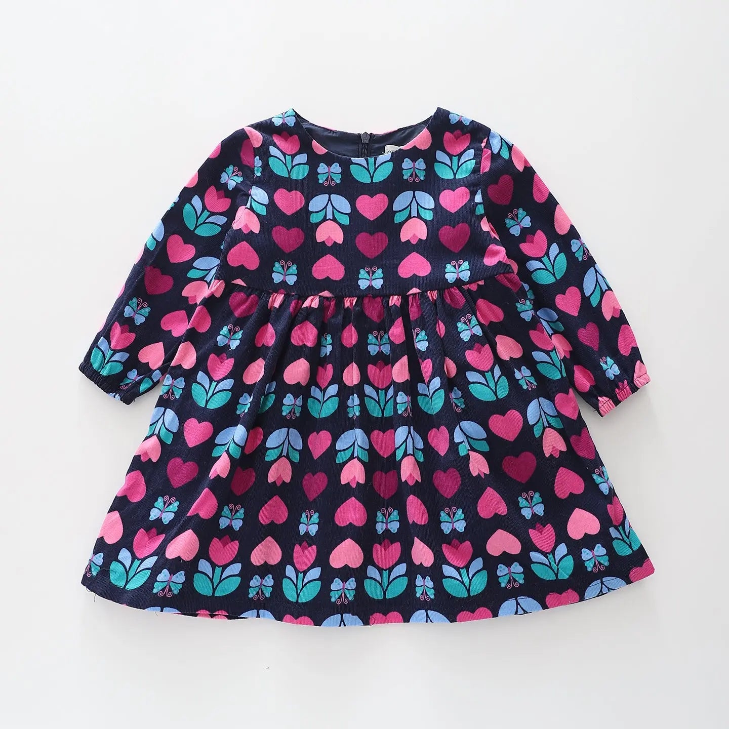 Folk Heart Cord Dress Ollies Place