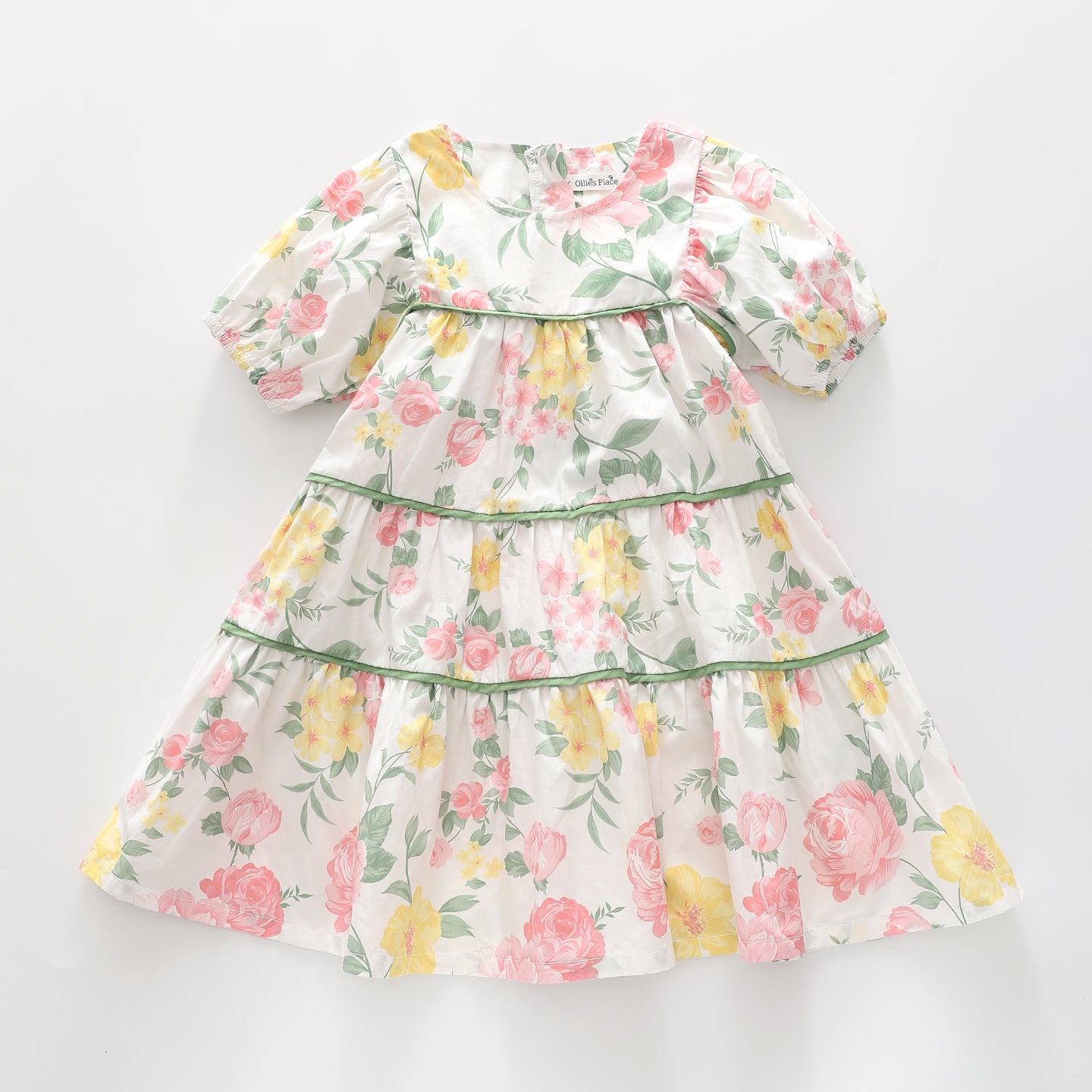 Girl s Vintage Floral Party Dress