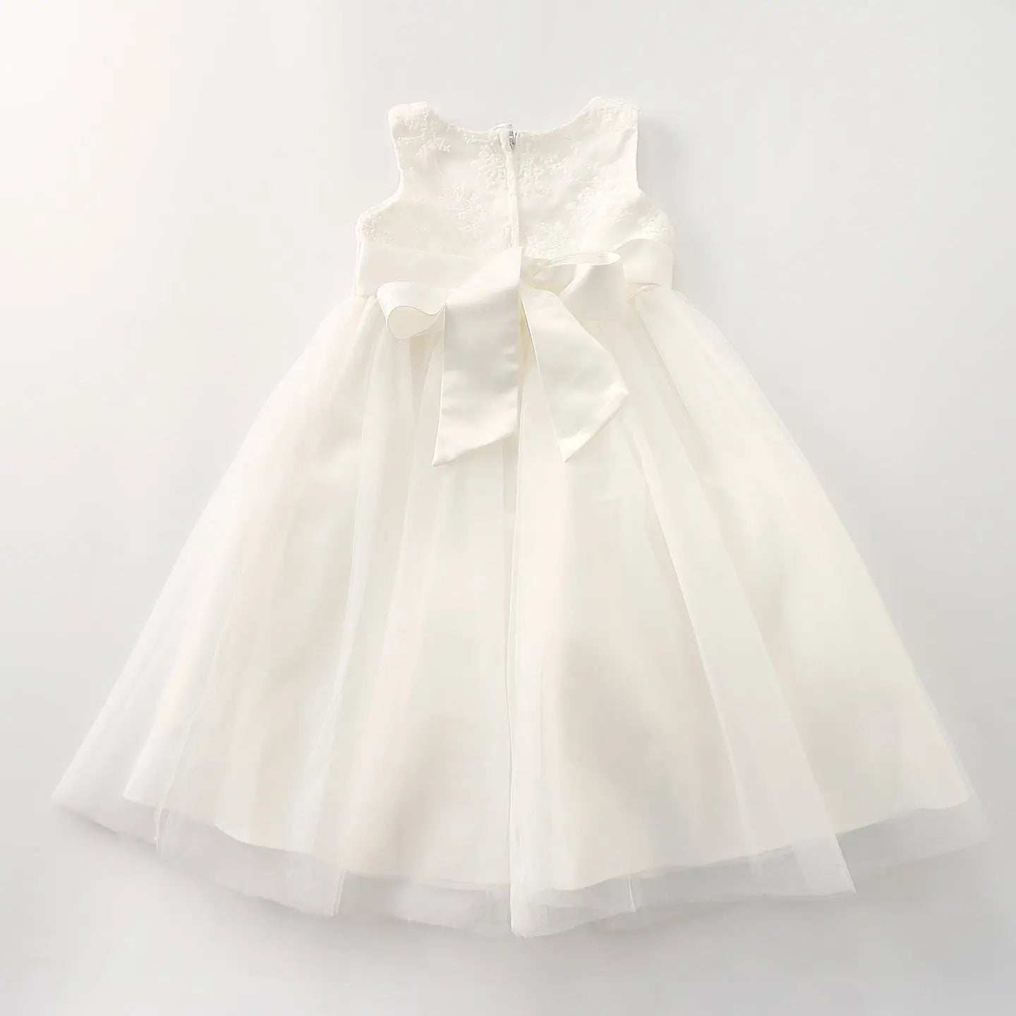 Girl Ivory Occasion Formal Dress With Bow 6-12 Ollies Place
