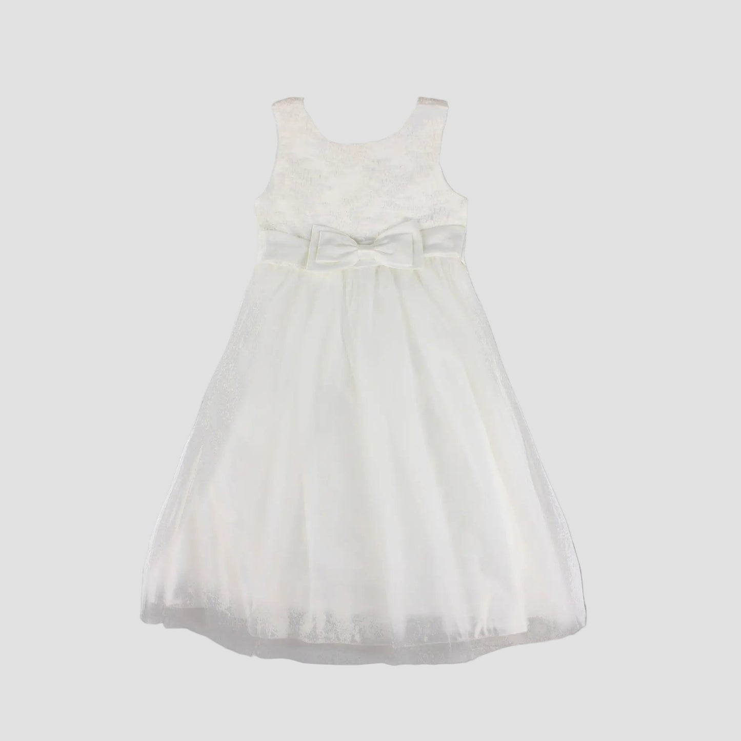 Girl Ivory Occasion Formal Dress With Bow 6-12 Ollies Place