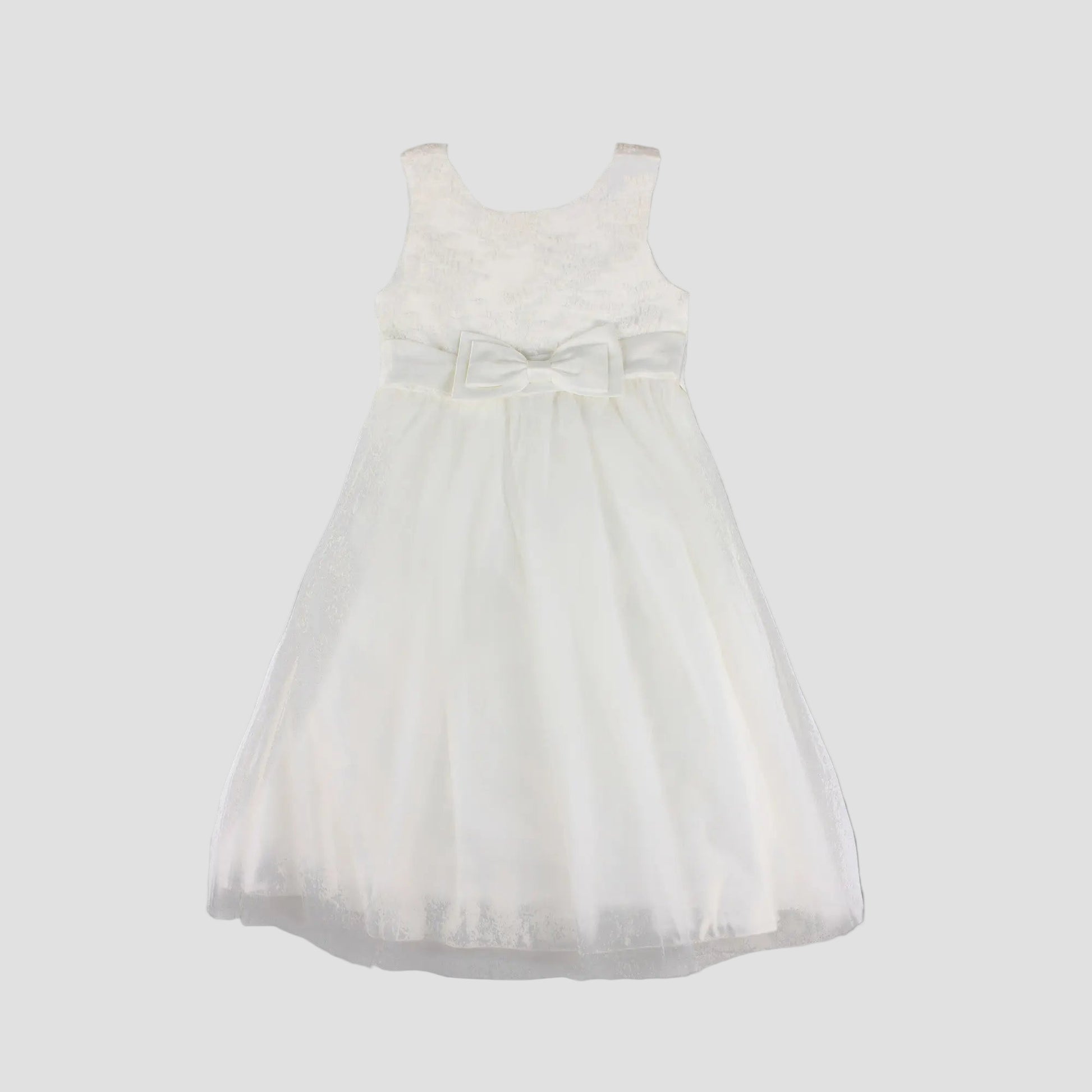 Girl Ivory Occasion Formal Dress With Bow 6-12 Ollies Place