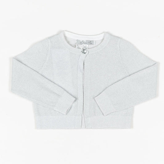 Girl Silver Lurex Formal Cardigan Ollies Place
