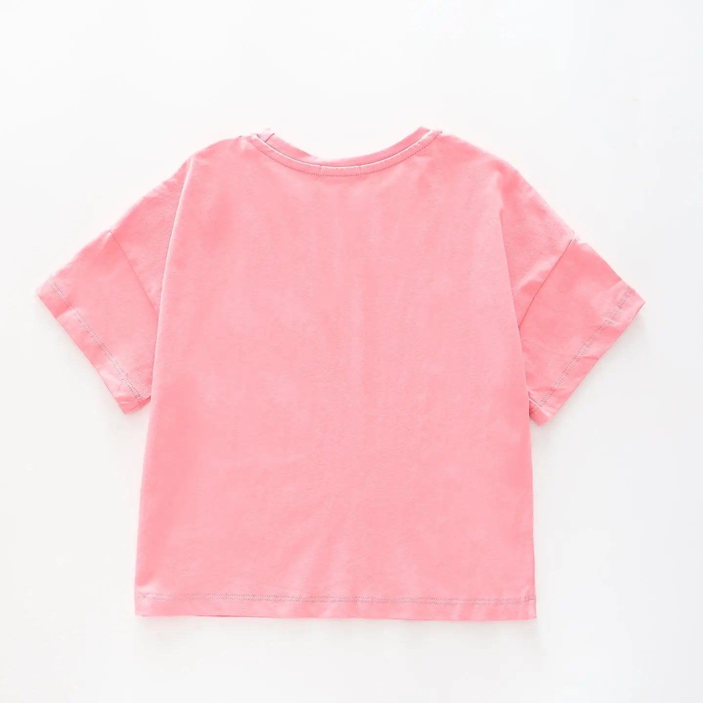 Girl's Cropped Pink Sequined Pineapple T-Shirt Ollies Place