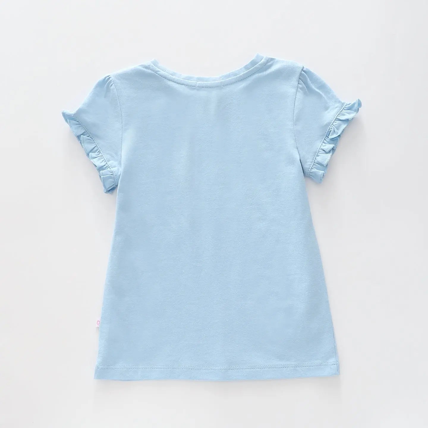 Girl's Pastel Blue Unicorn And Swan T-Shirt Ollies Place