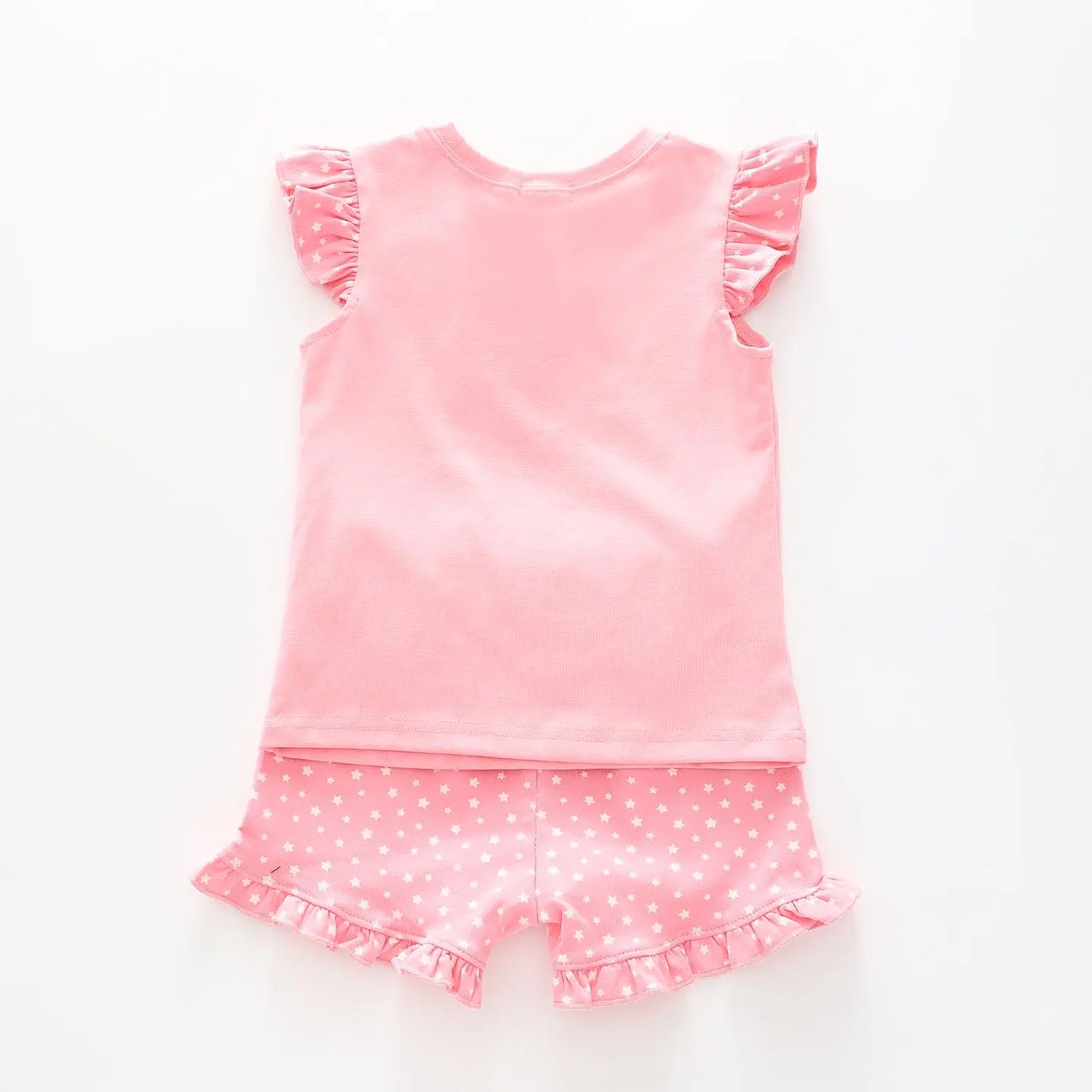 Girl's Pink Sleep Set With Princess Print Ollies Place
