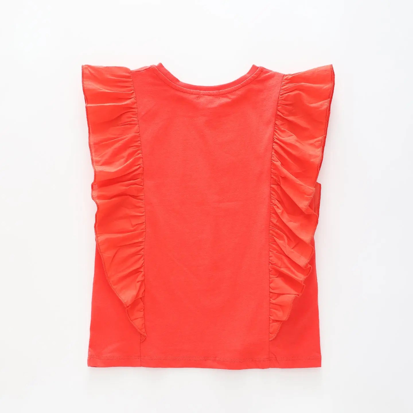 Girl's Red Kindness Ruffle T-Shirt Ollies Place