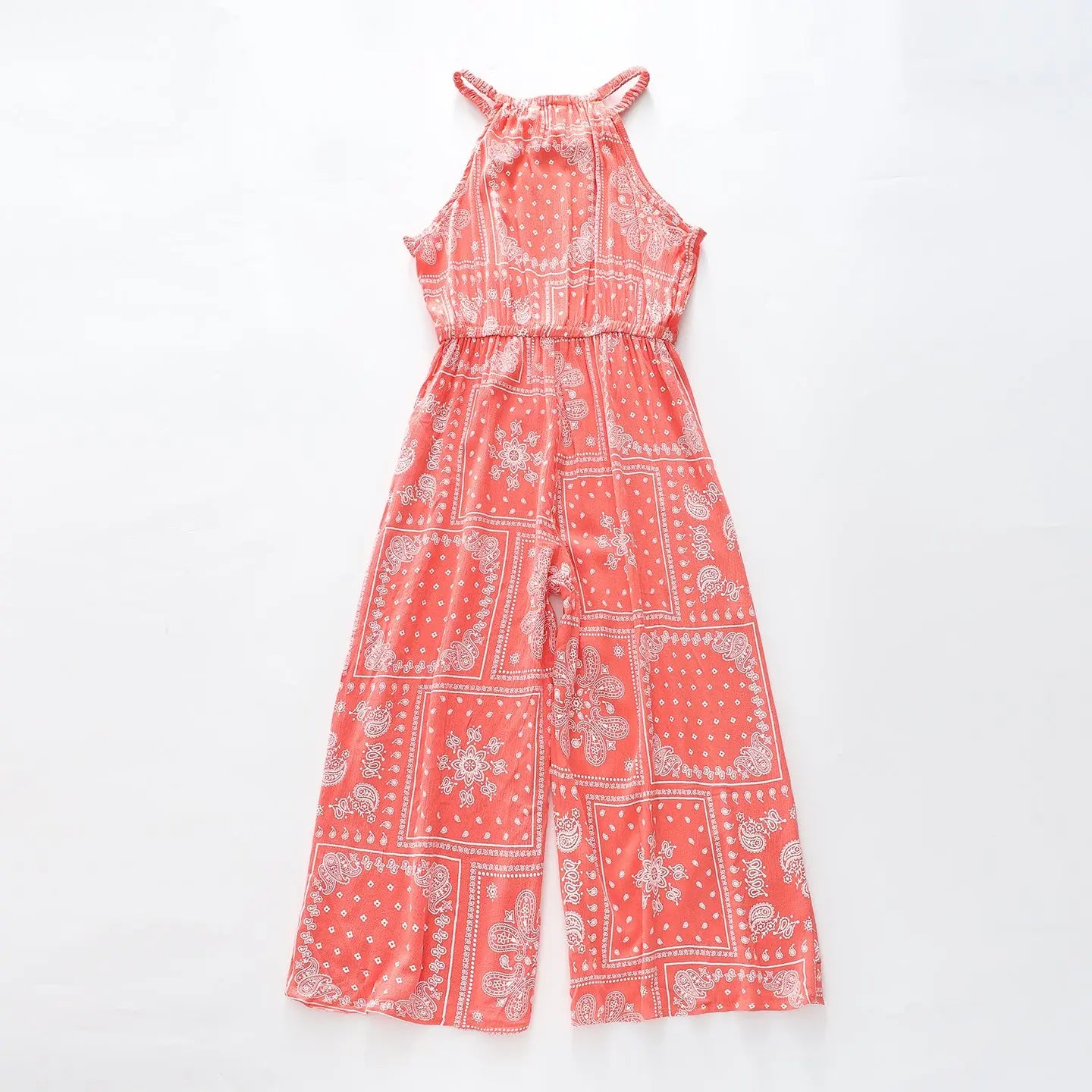 Girls Boho Coral Jumpsuit Ollies Place