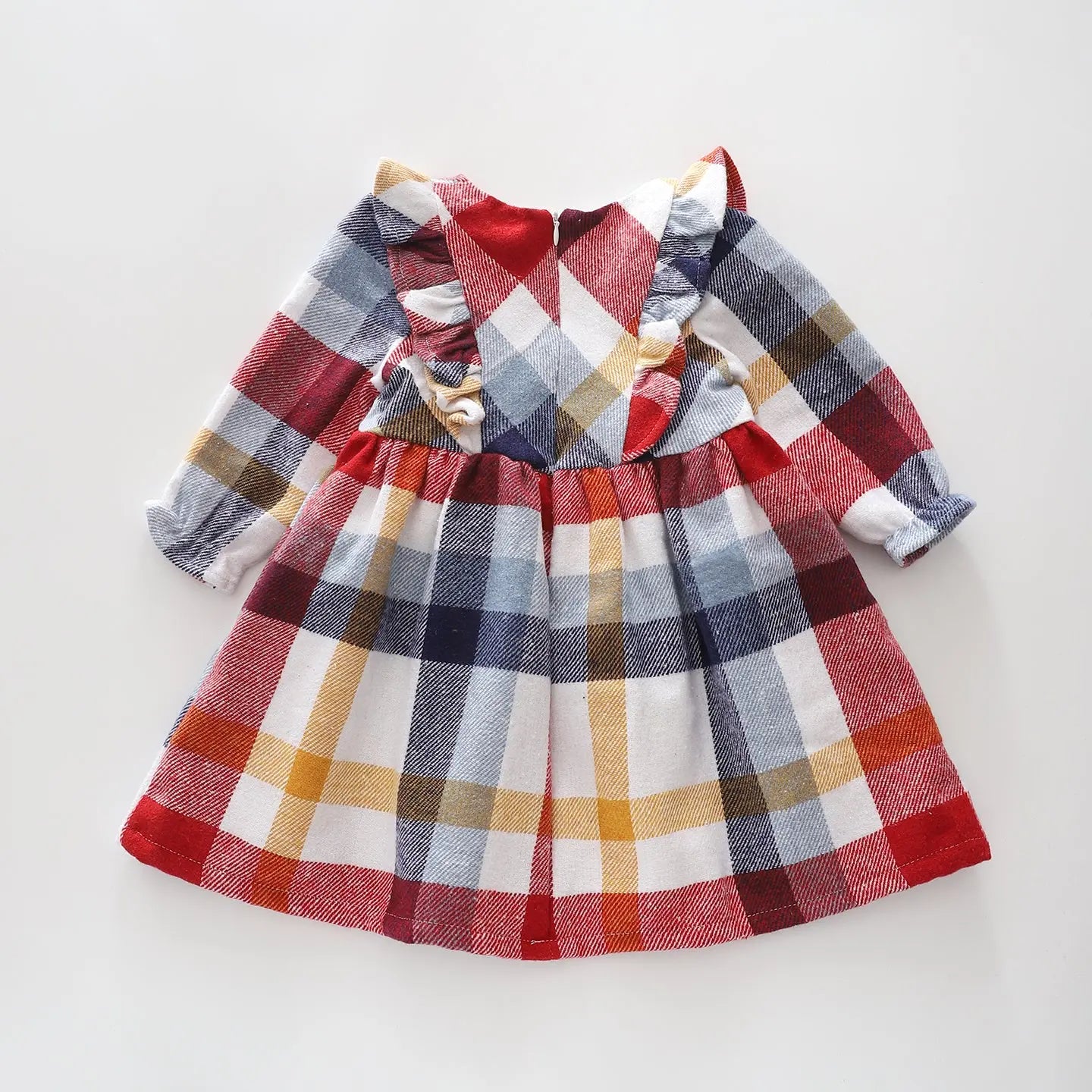 Girls Flannel Check Dress Ollies Place