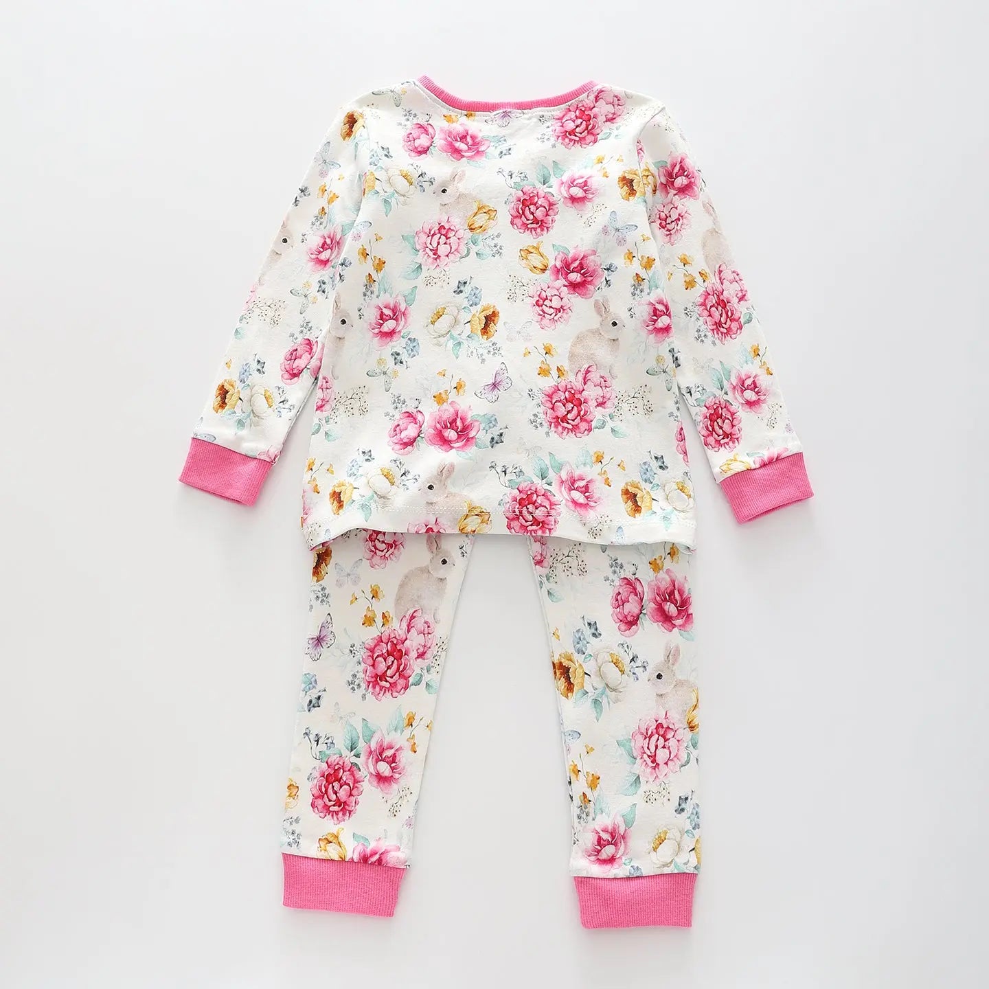 Girls Floral Print Pyjama Set Ollies Place