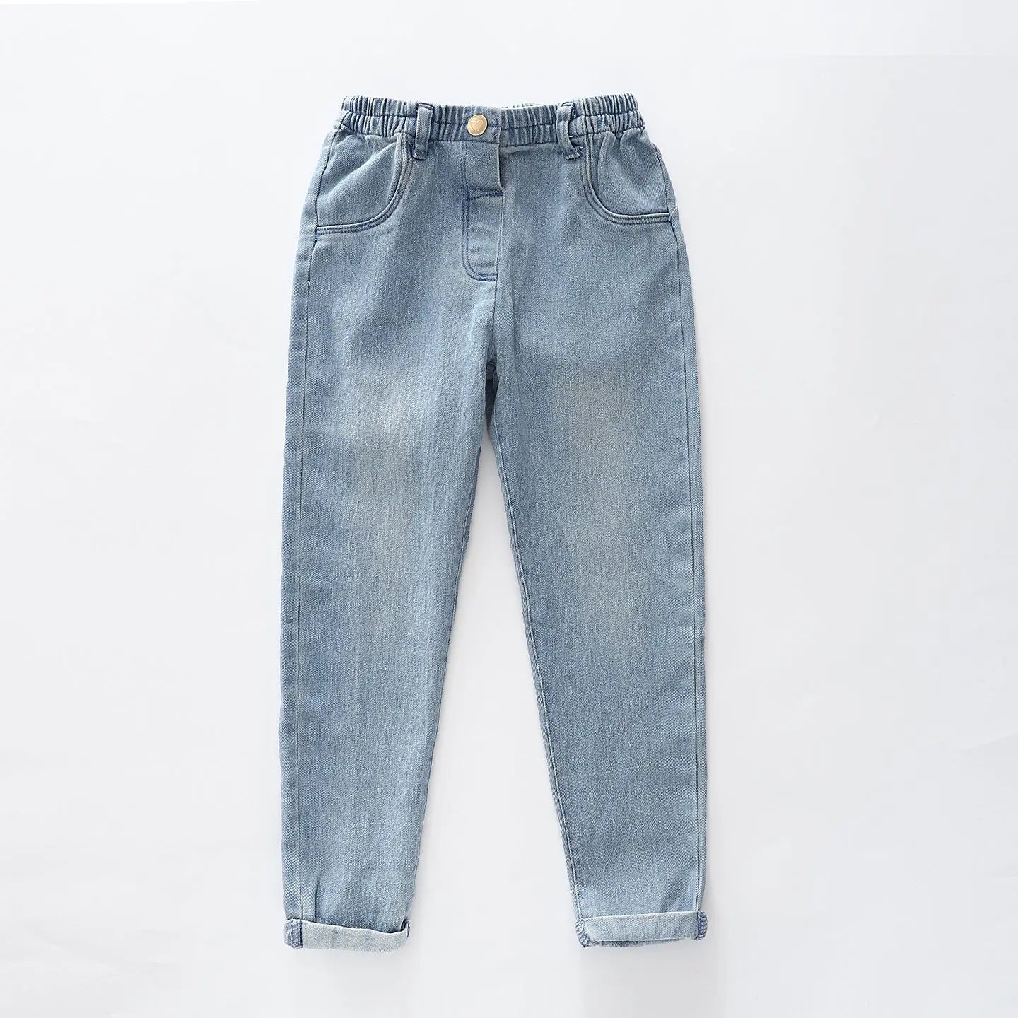 Girls Mid-Blue Denim Jeans Ollies Place