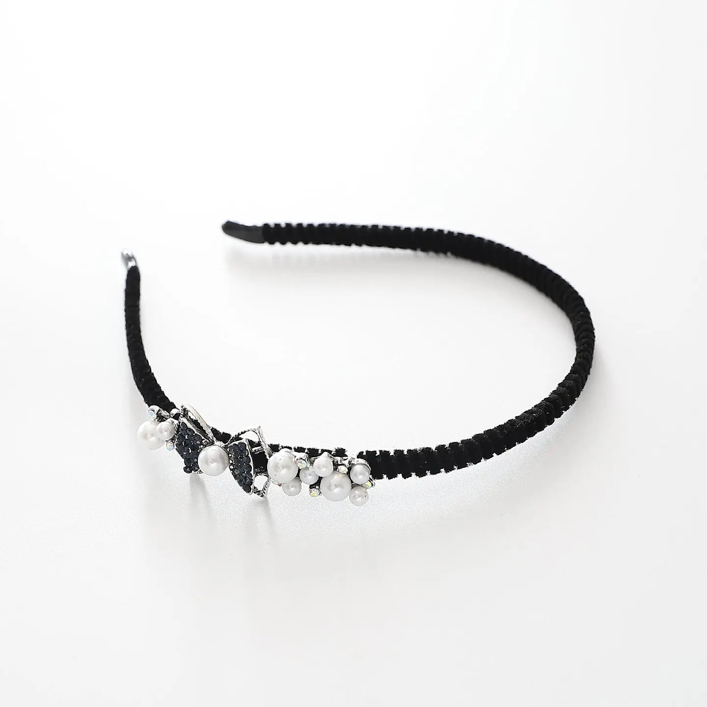 Girls Pearl Cluster Headband Ollies Place