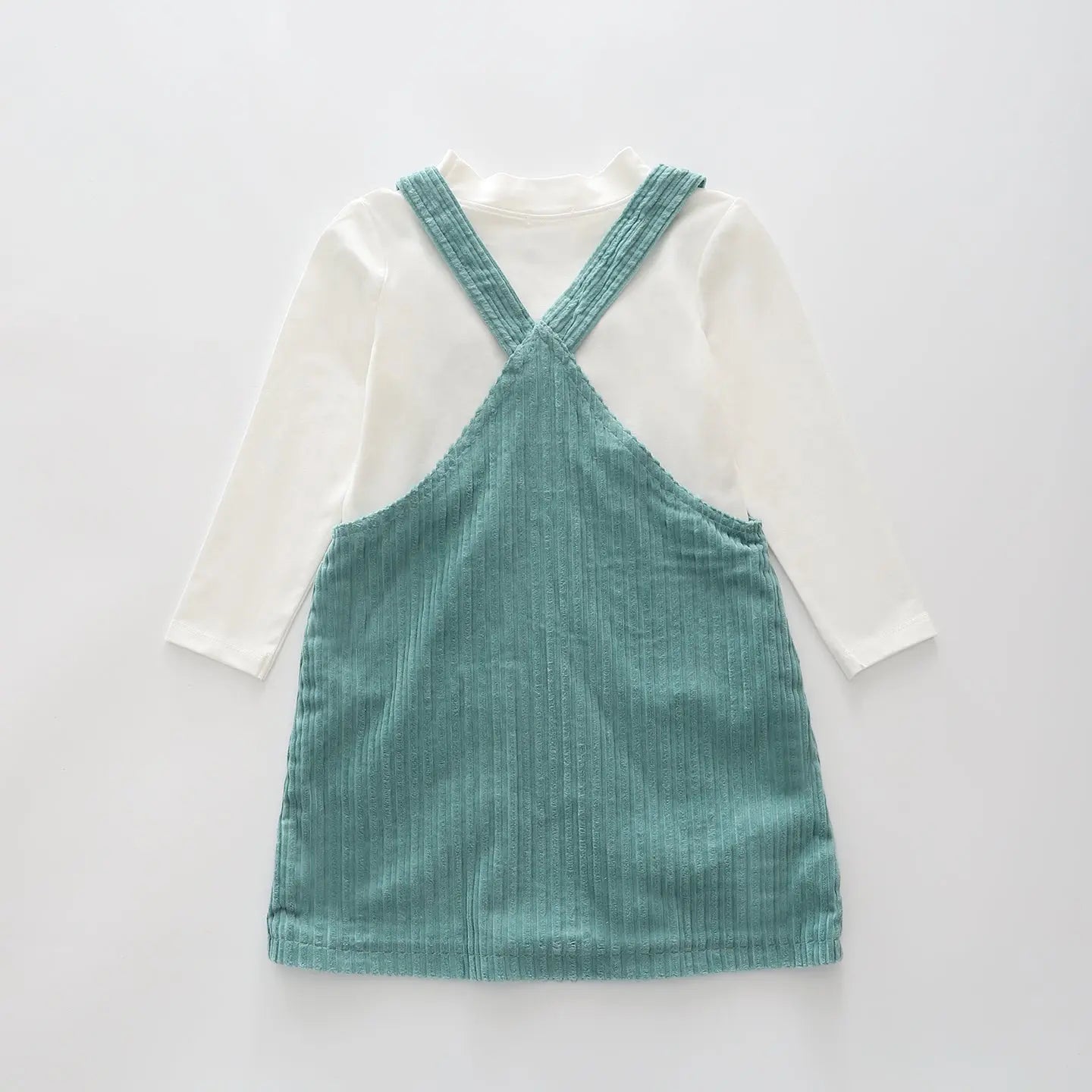 Green Cord Pinafore Set Ollies Place