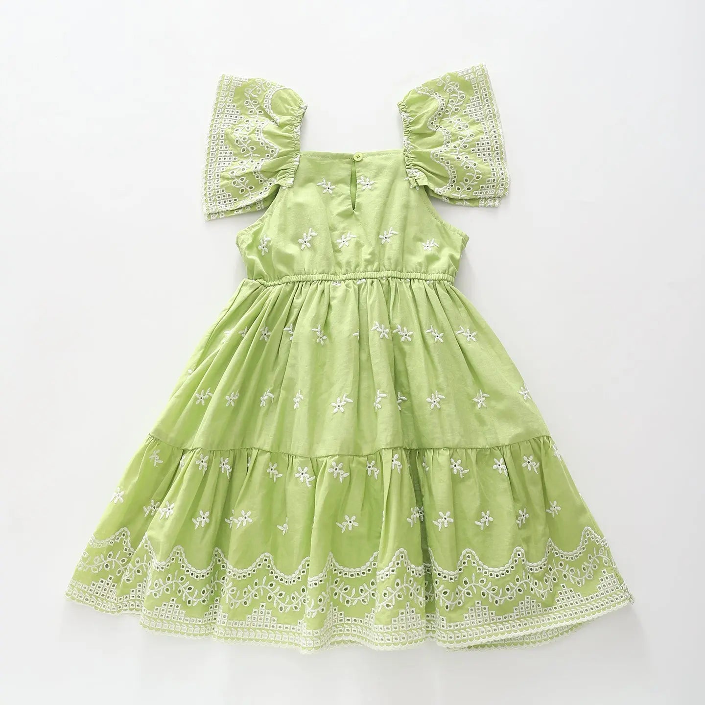 Green Eyelet Dress Ollies Place