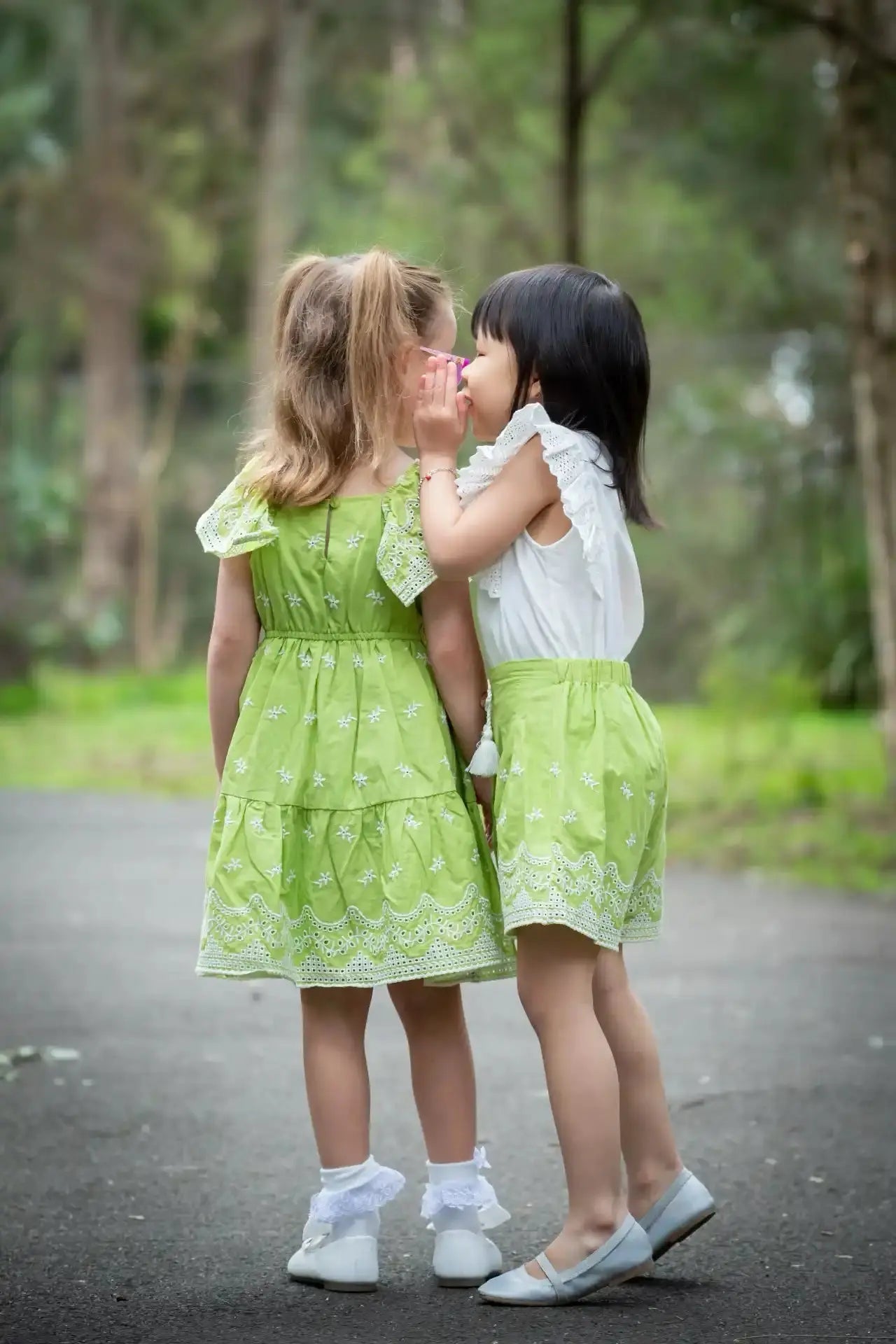 Green Eyelet Dress Ollies Place