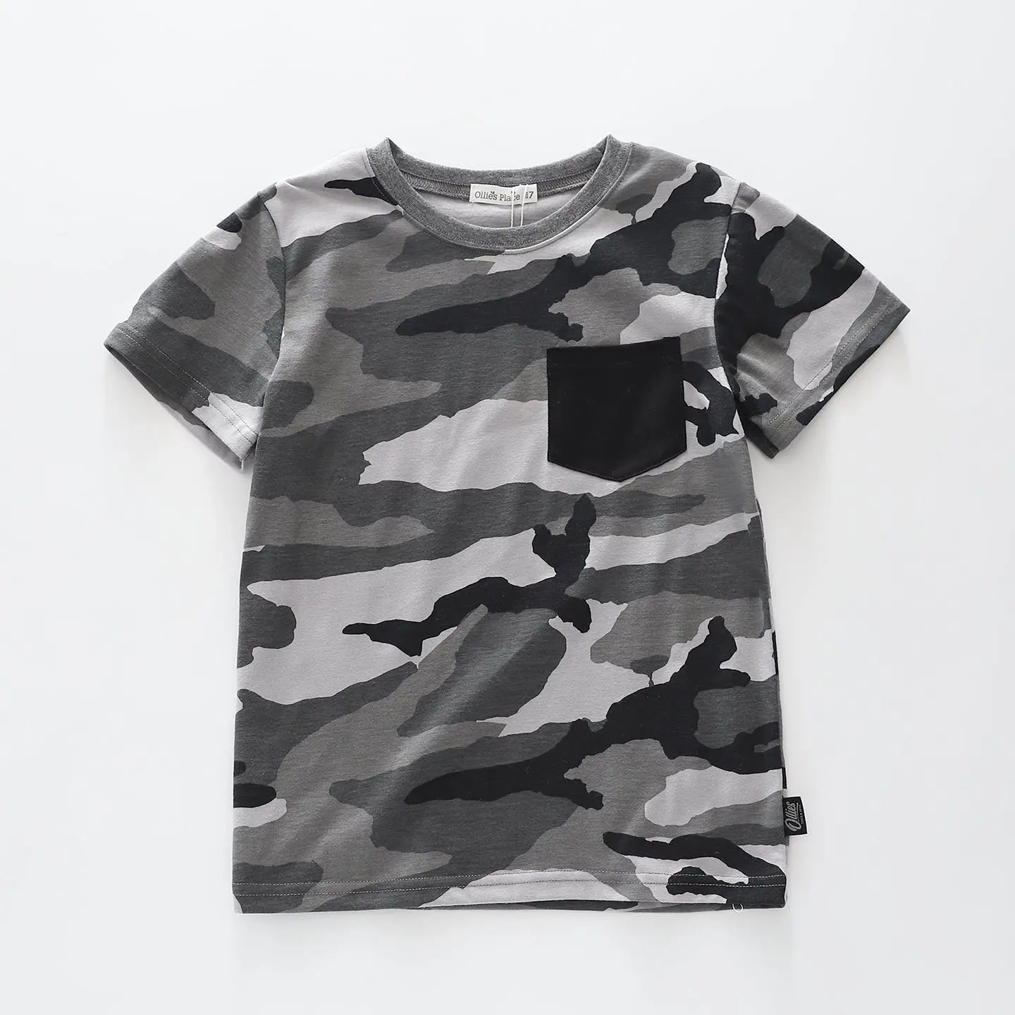 Grey Camo T-shirt Ollies Place