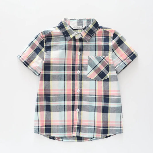Grey Check Collared Shirt Ollies Place