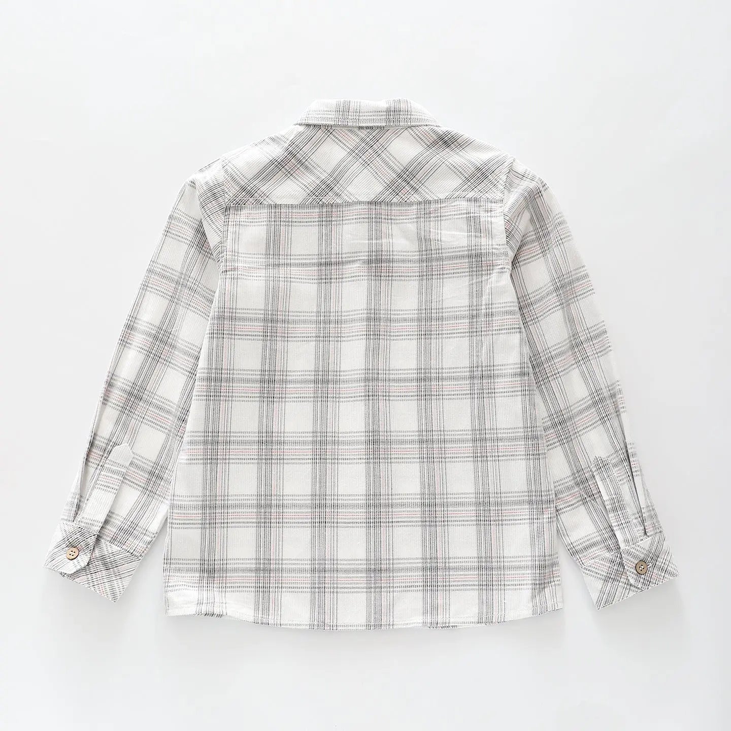 Grey Check Corduroy Shirt Ollies Place