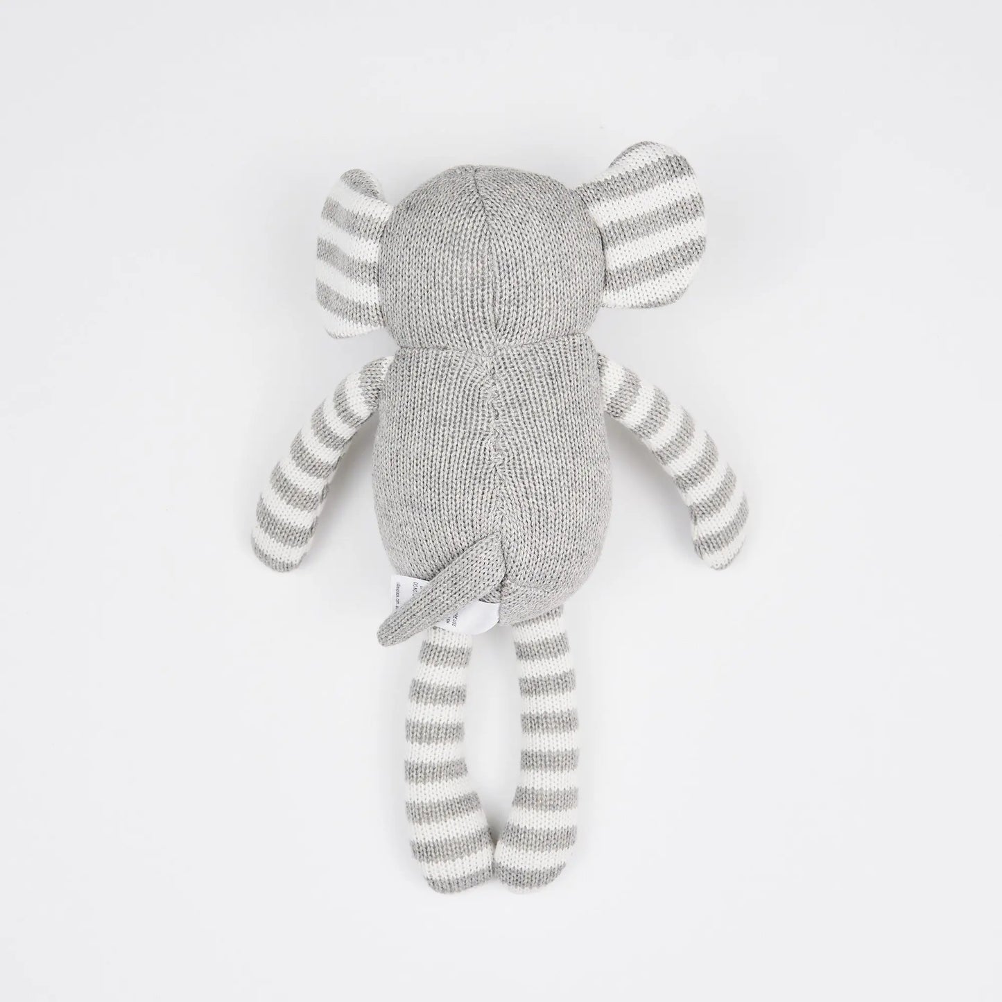 Grey Stripe Crochet Elephant Ollies Place