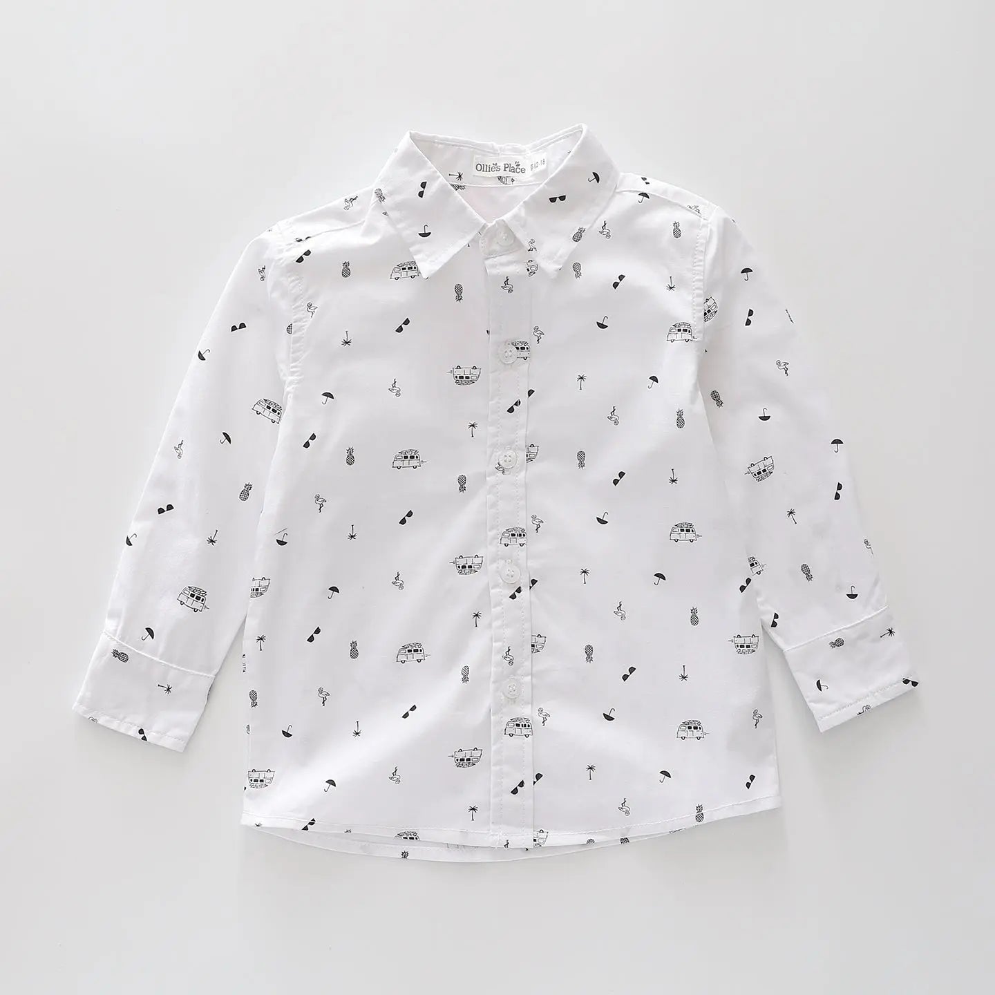 Holiday Vibes Collared Shirt Ollies Place