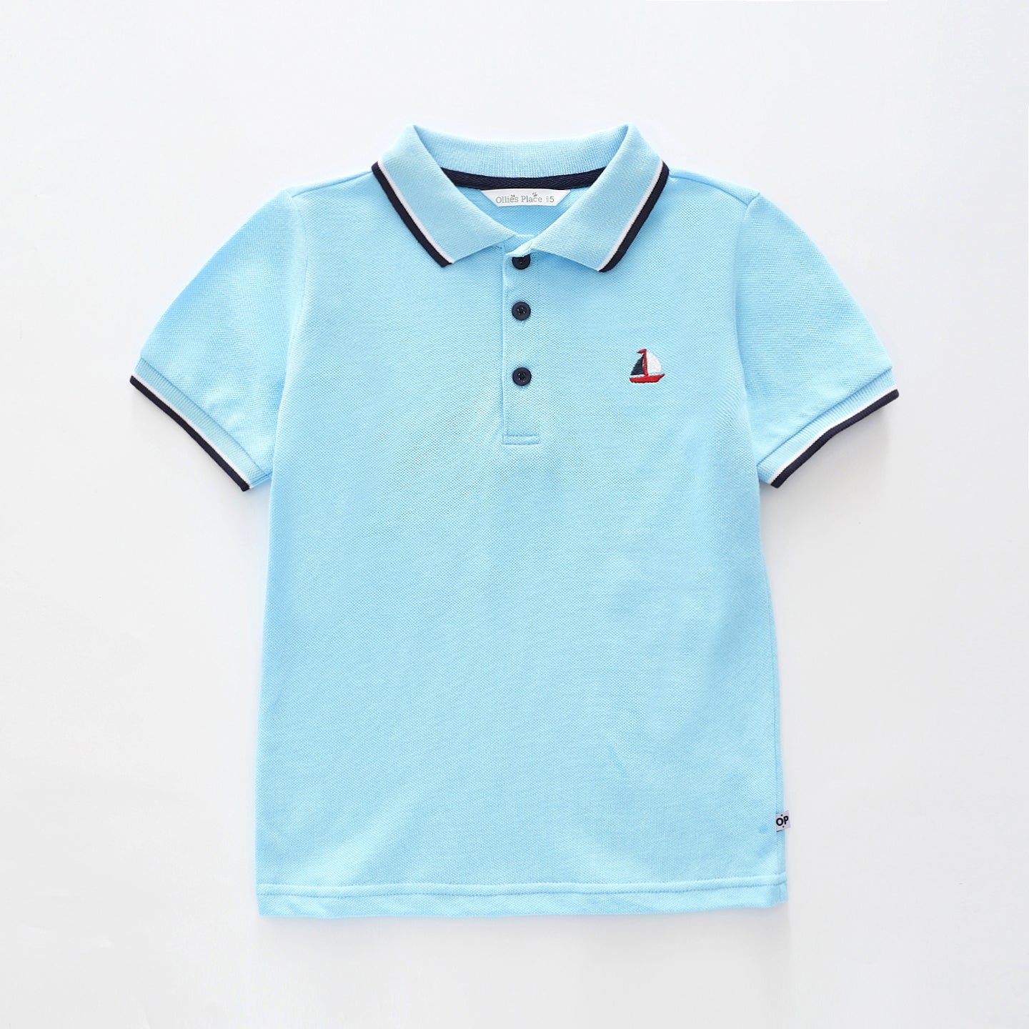 Boys light blue polo shirt best sale