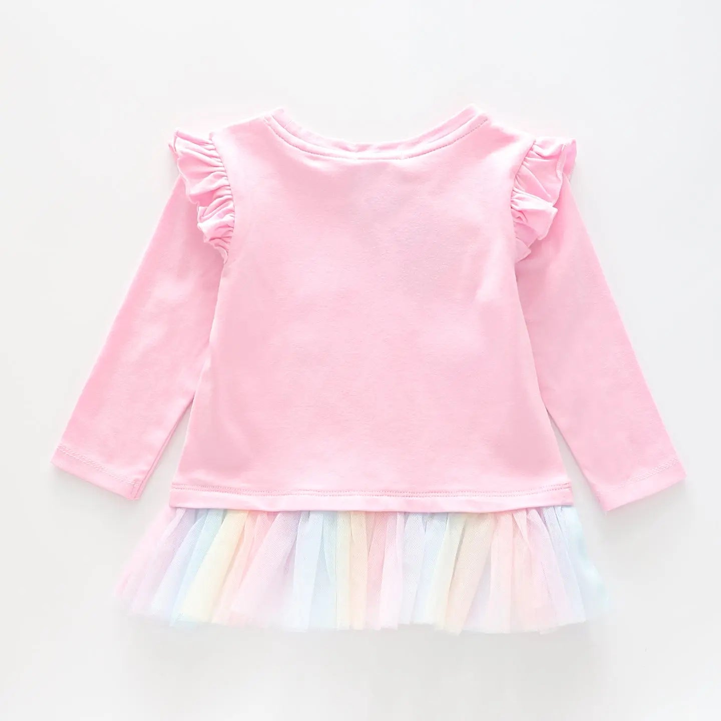 Junior Girls Pretty Pink Rainbow Tutu Tee Ollies Place