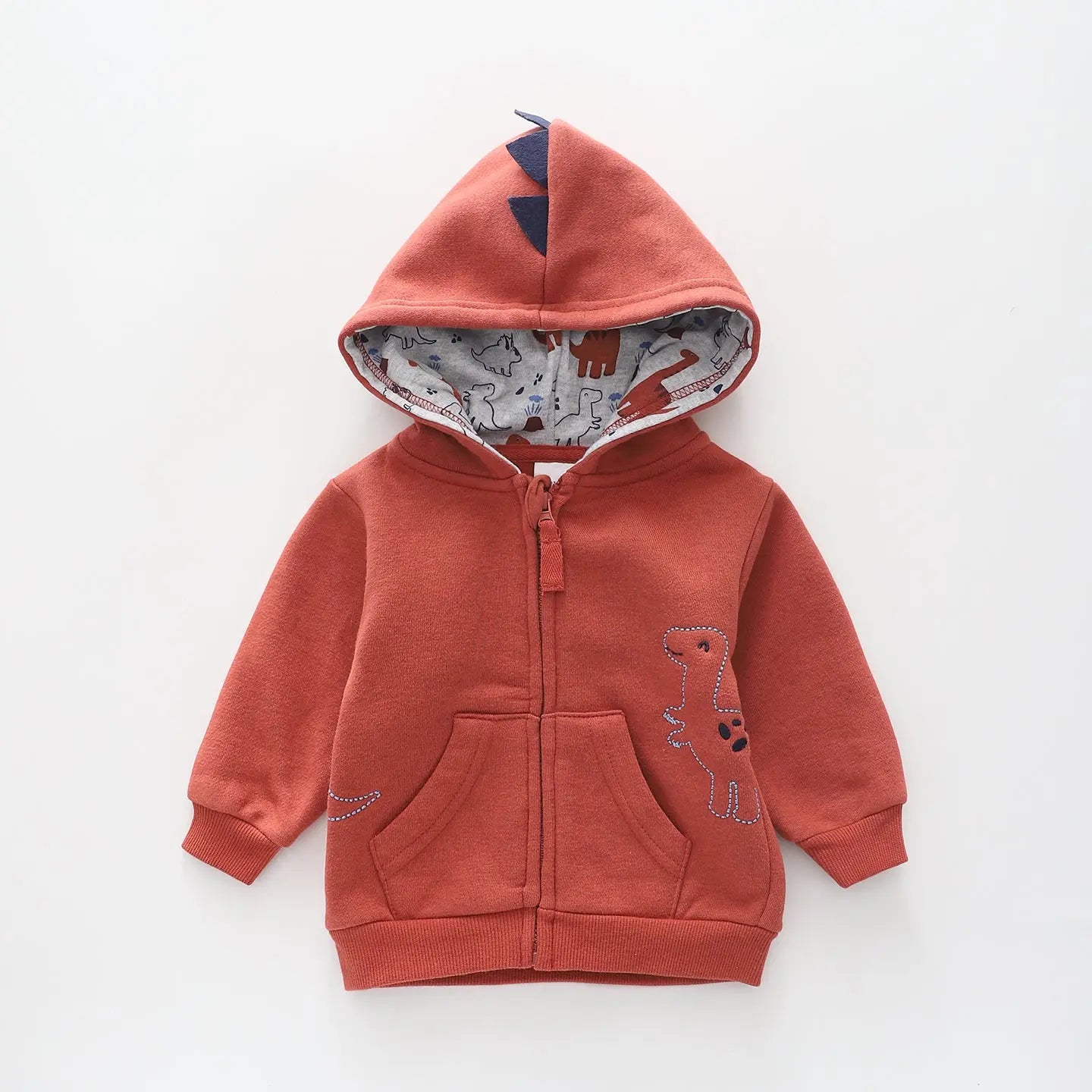 Jurassic Cutie Baby Boys Zip Hoodie