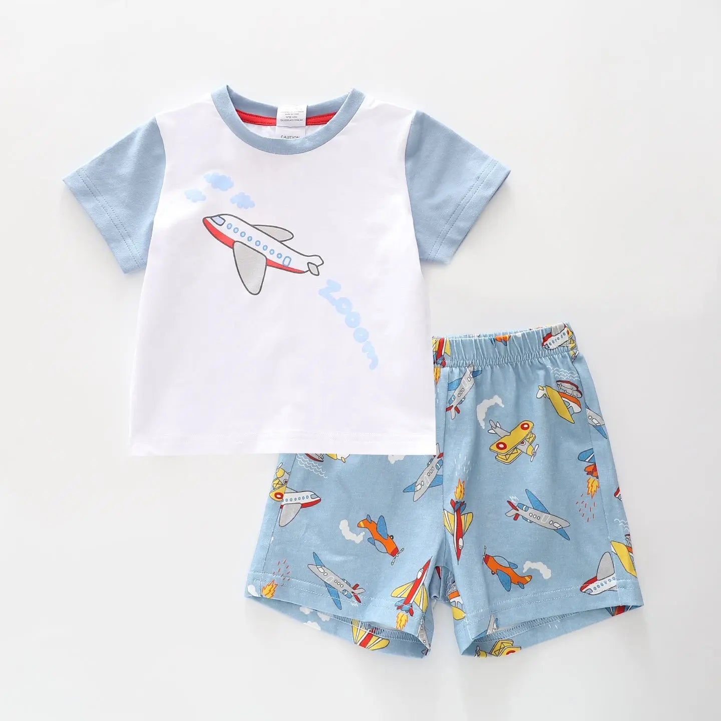 Kids Airplane Pyjamas Set Ollies Place