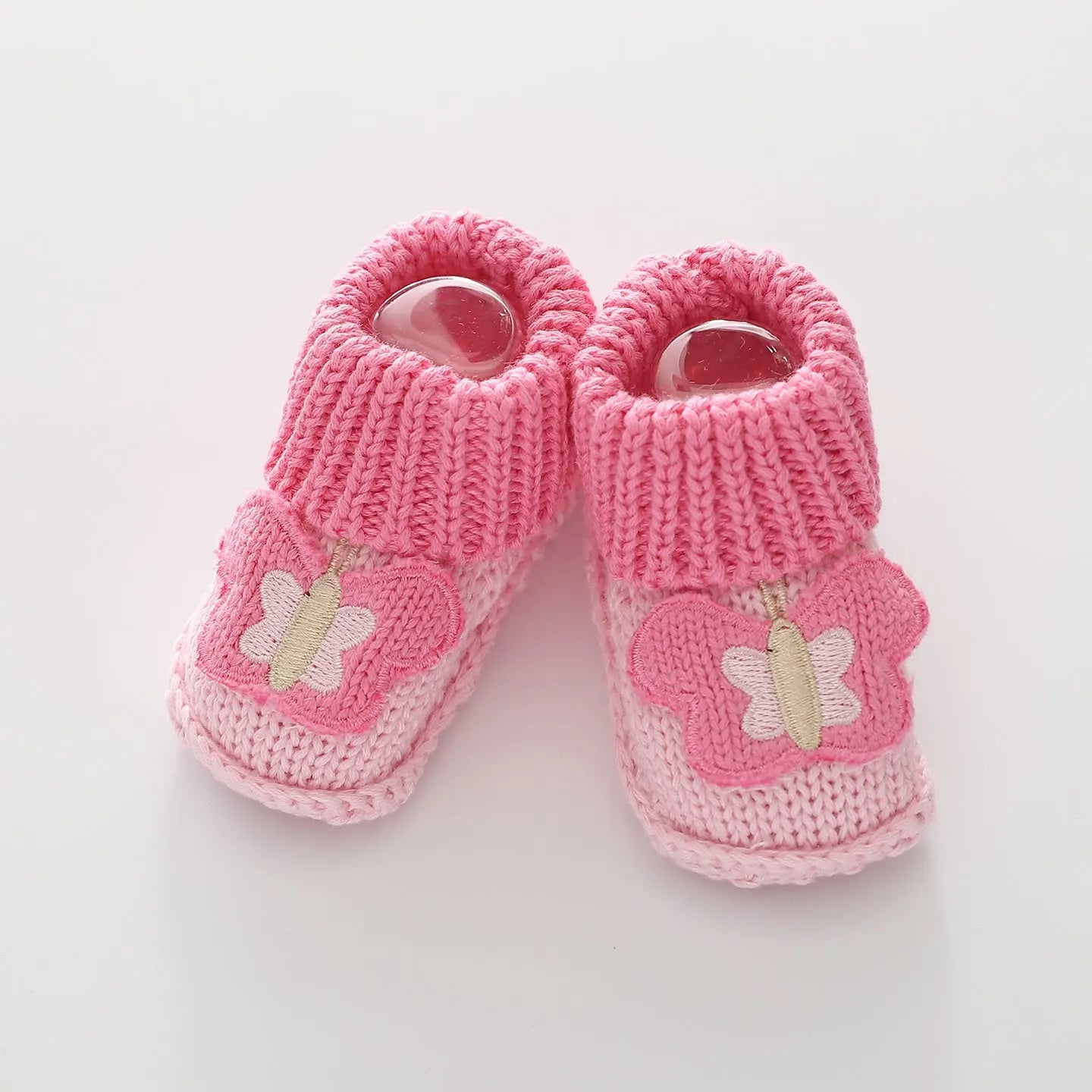 Knit Butterfly Baby Booties Ollies Place