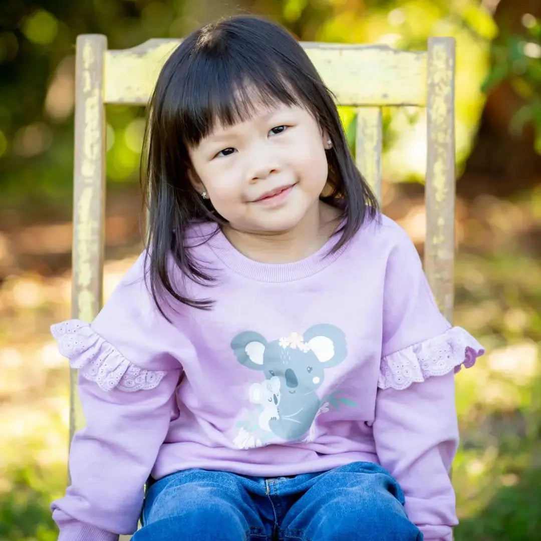 Koala Print Sweat Top Ollies Place