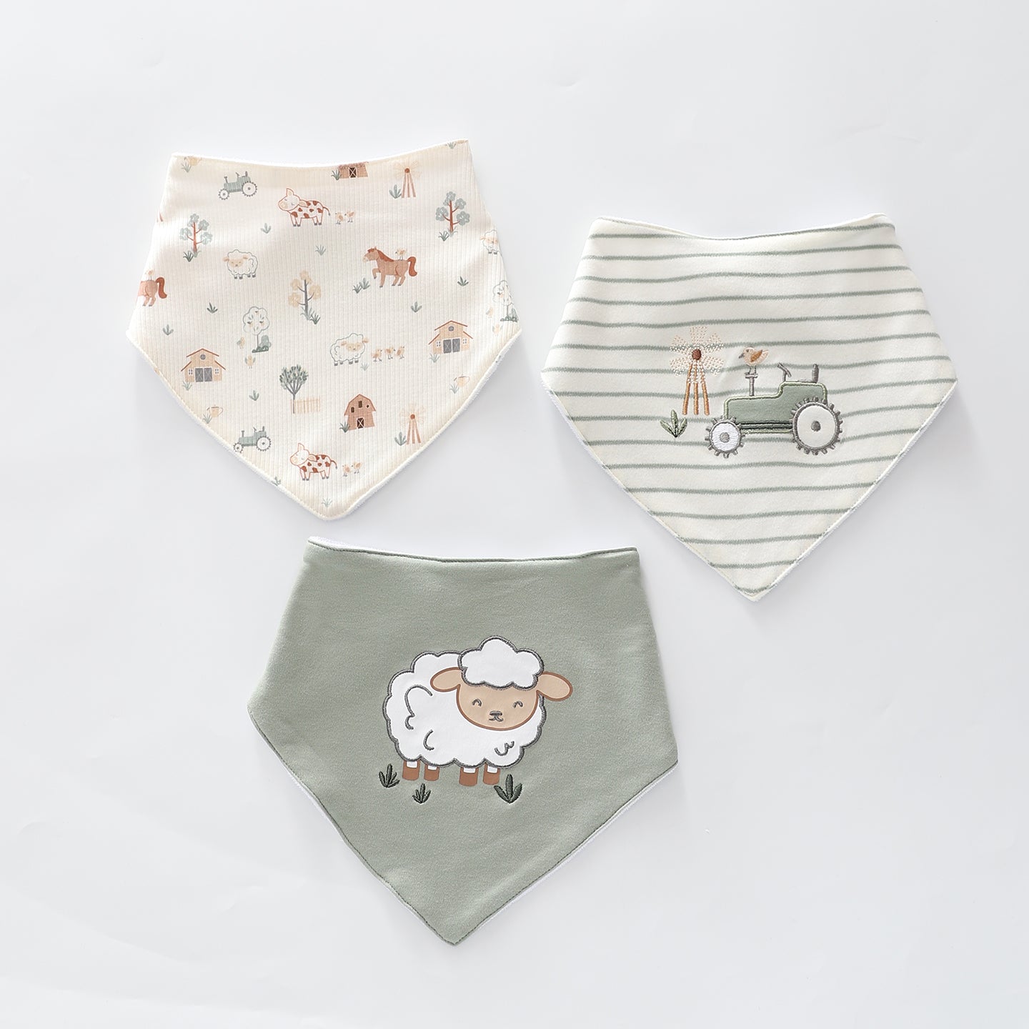 On The Farm Bib Set