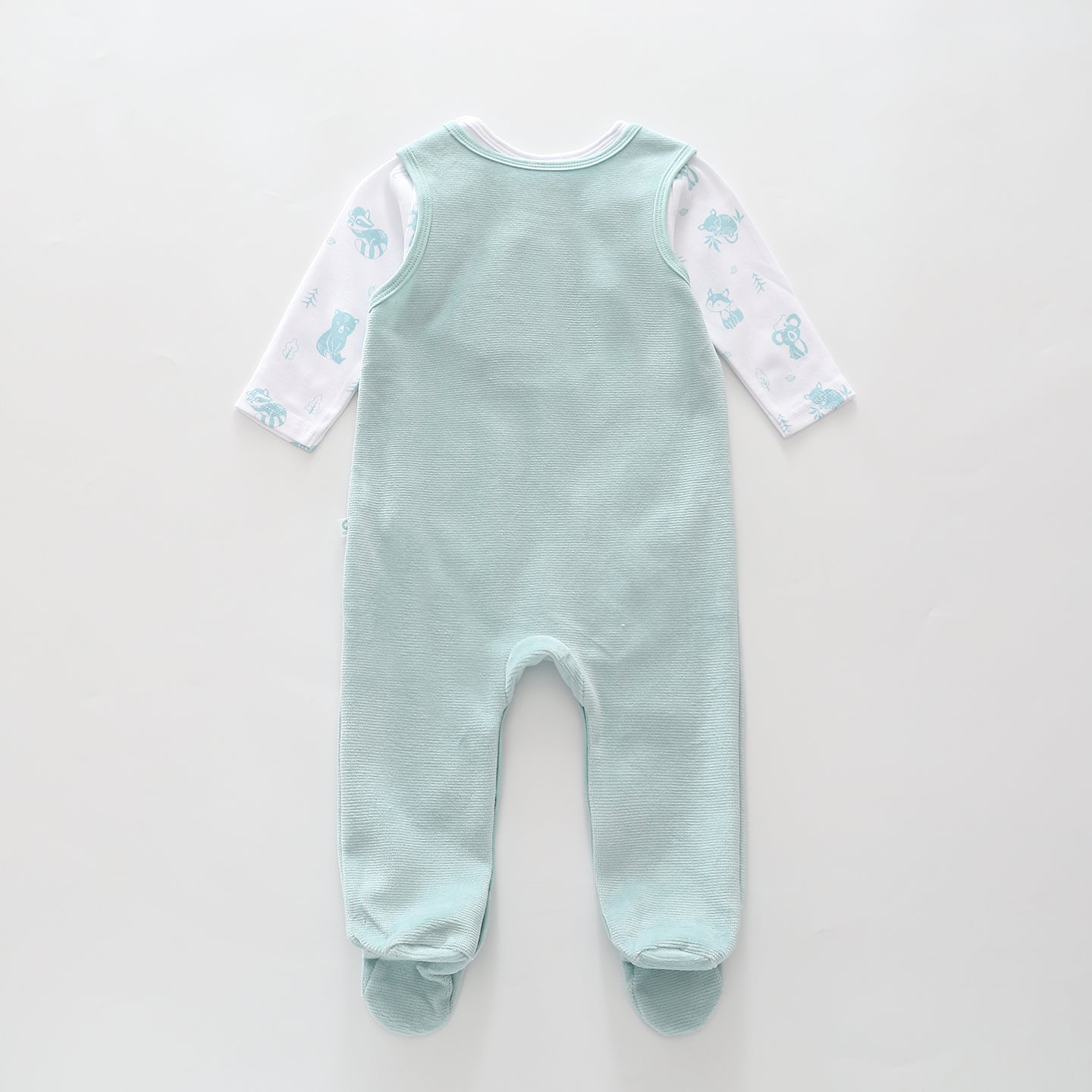 Koala Velour Overalls Set