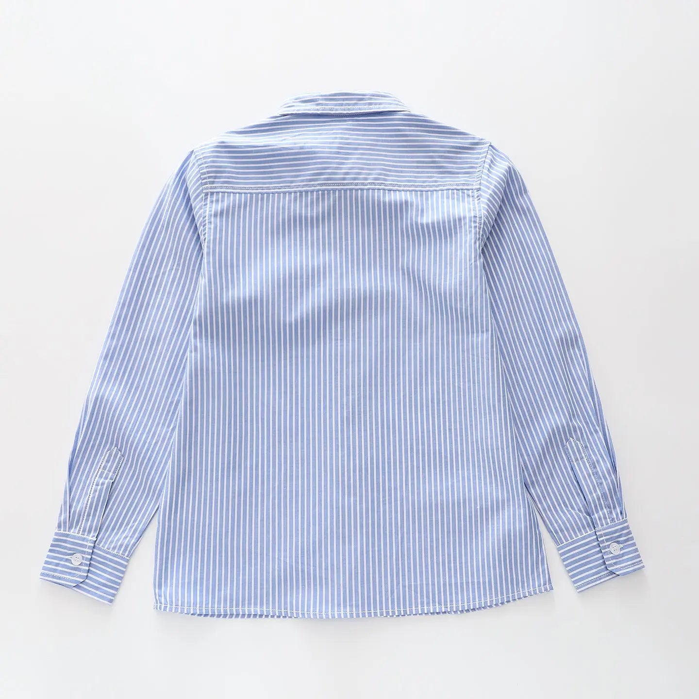 LS Mid Blue Striped Shirt Ollies Place