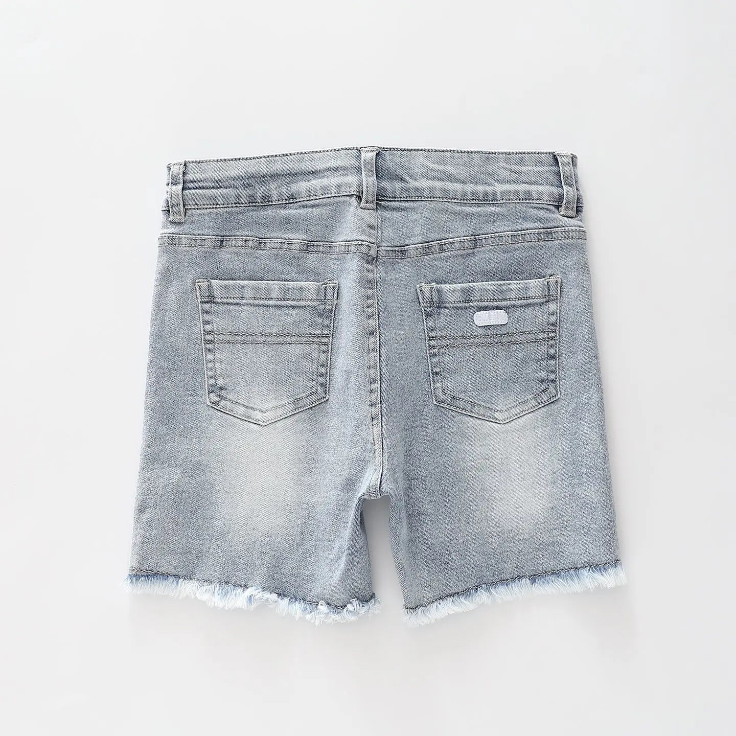 Lace Detail Denim Shorts Ollies Place