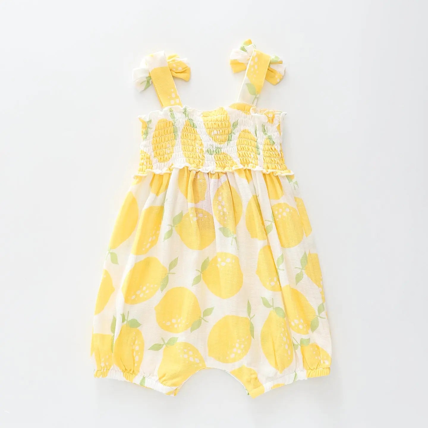 Lemon Cheesecloth Romper Ollies Place