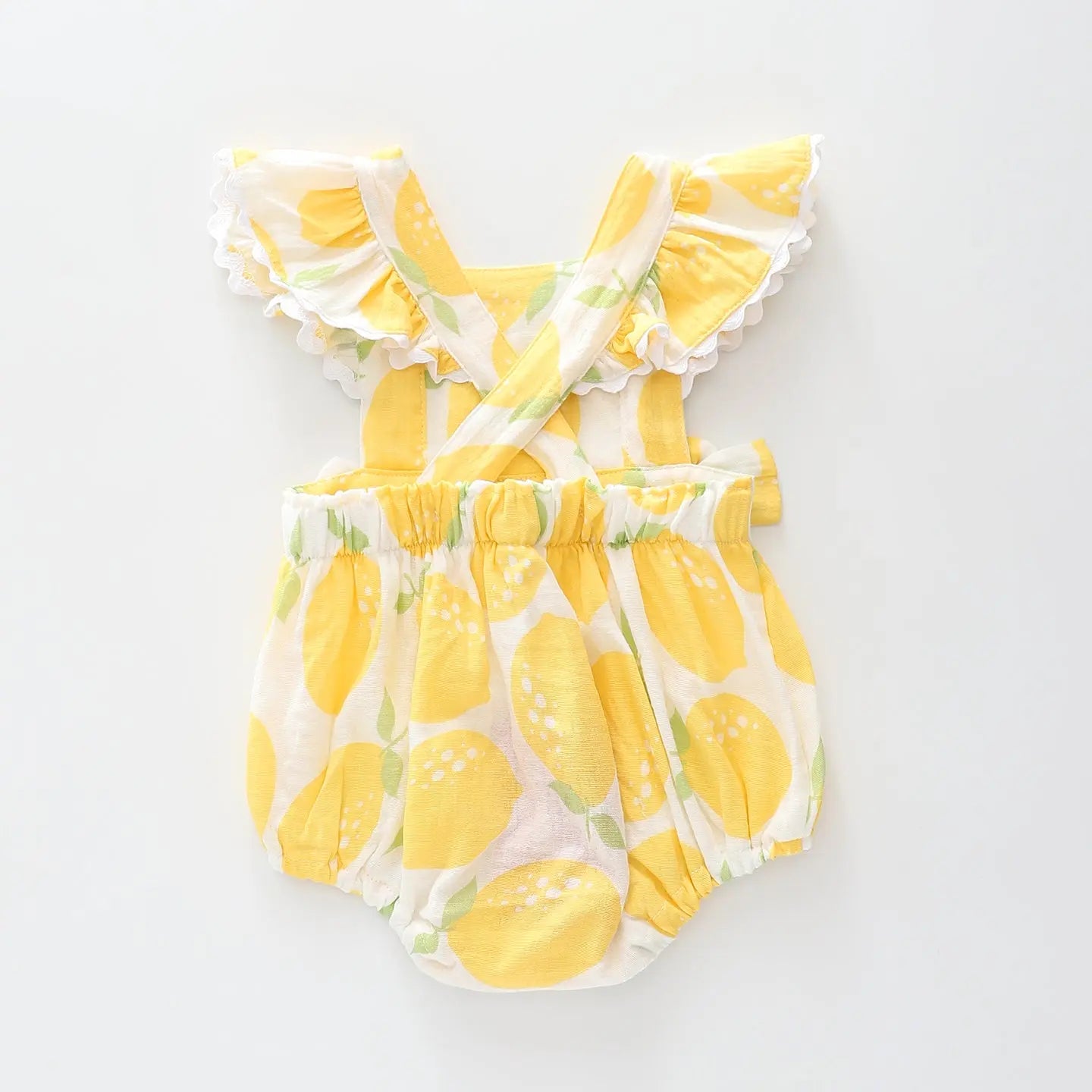 Lemon Ruffle Romper Ollies Place