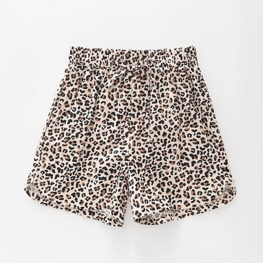 Leopard Print Cotton Shorts Ollies Place